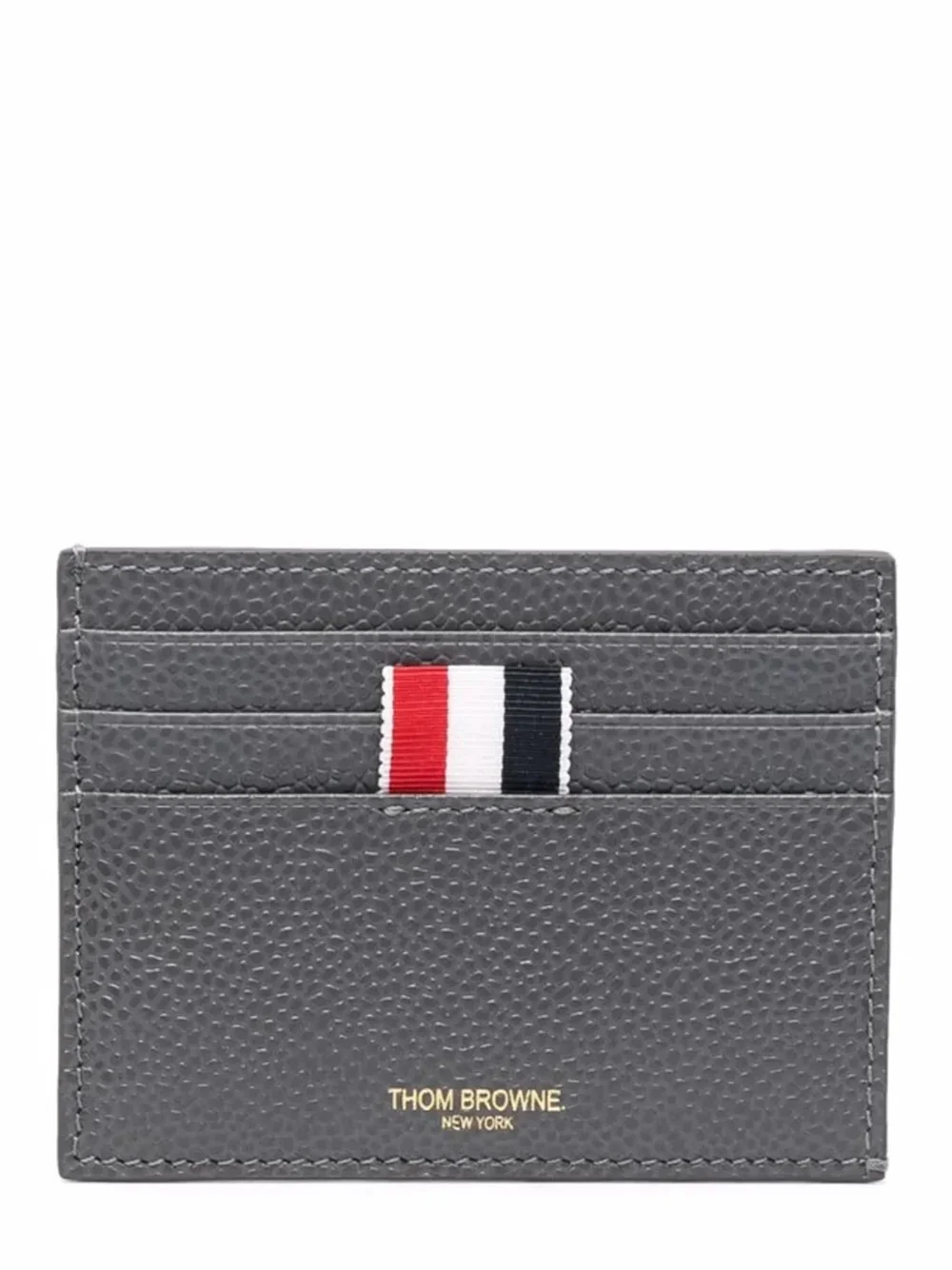 Pebble Grain Note Compartment Card Holder Men - 1