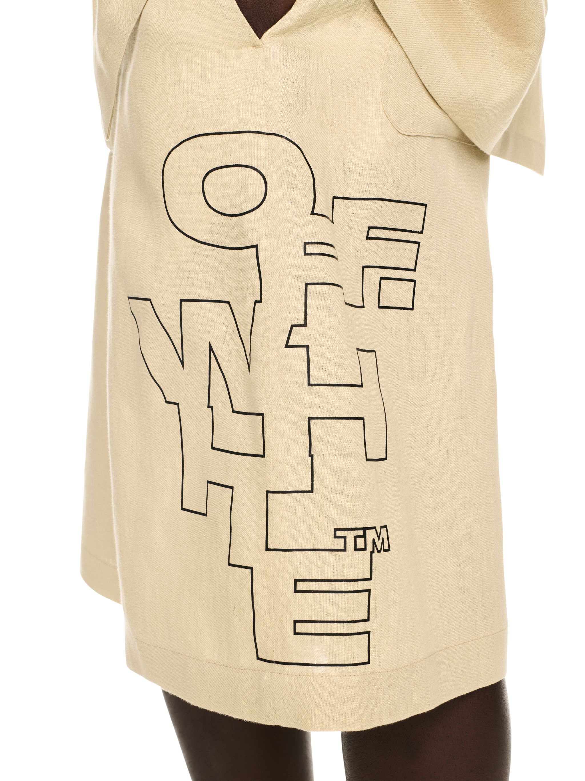 Outline Arrow Linen Short - 5