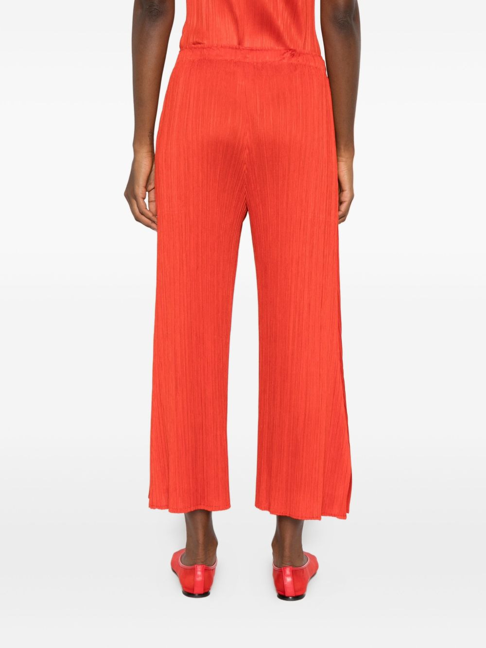 plissé elasticated trousers - 4