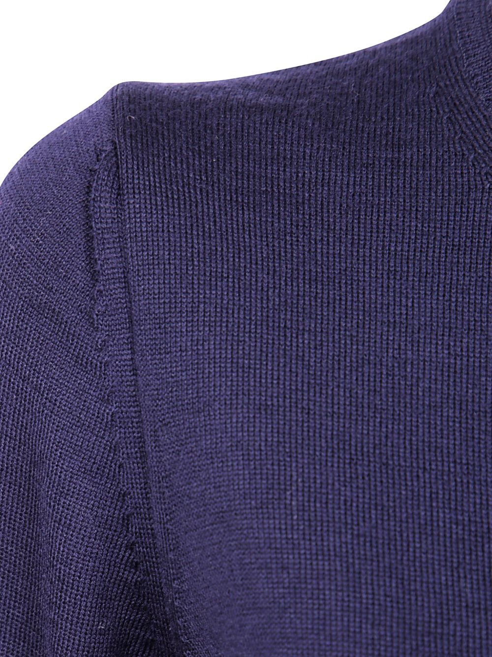 wool round-neck cardigan - 3