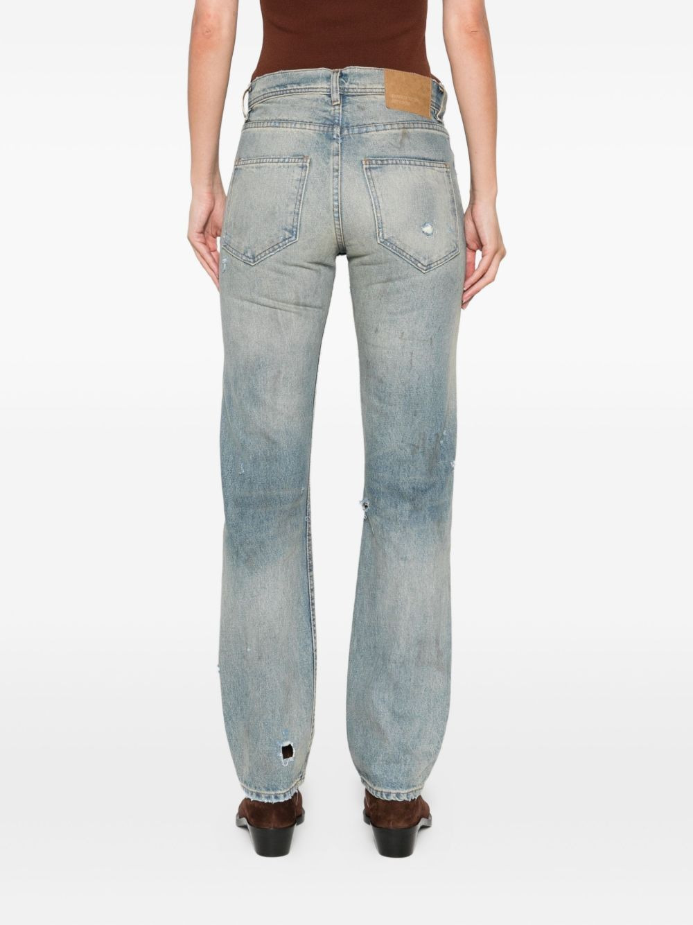 distressed-effect jeans - 4