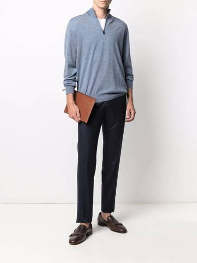 Canali half-zip high-neck jumper outlook