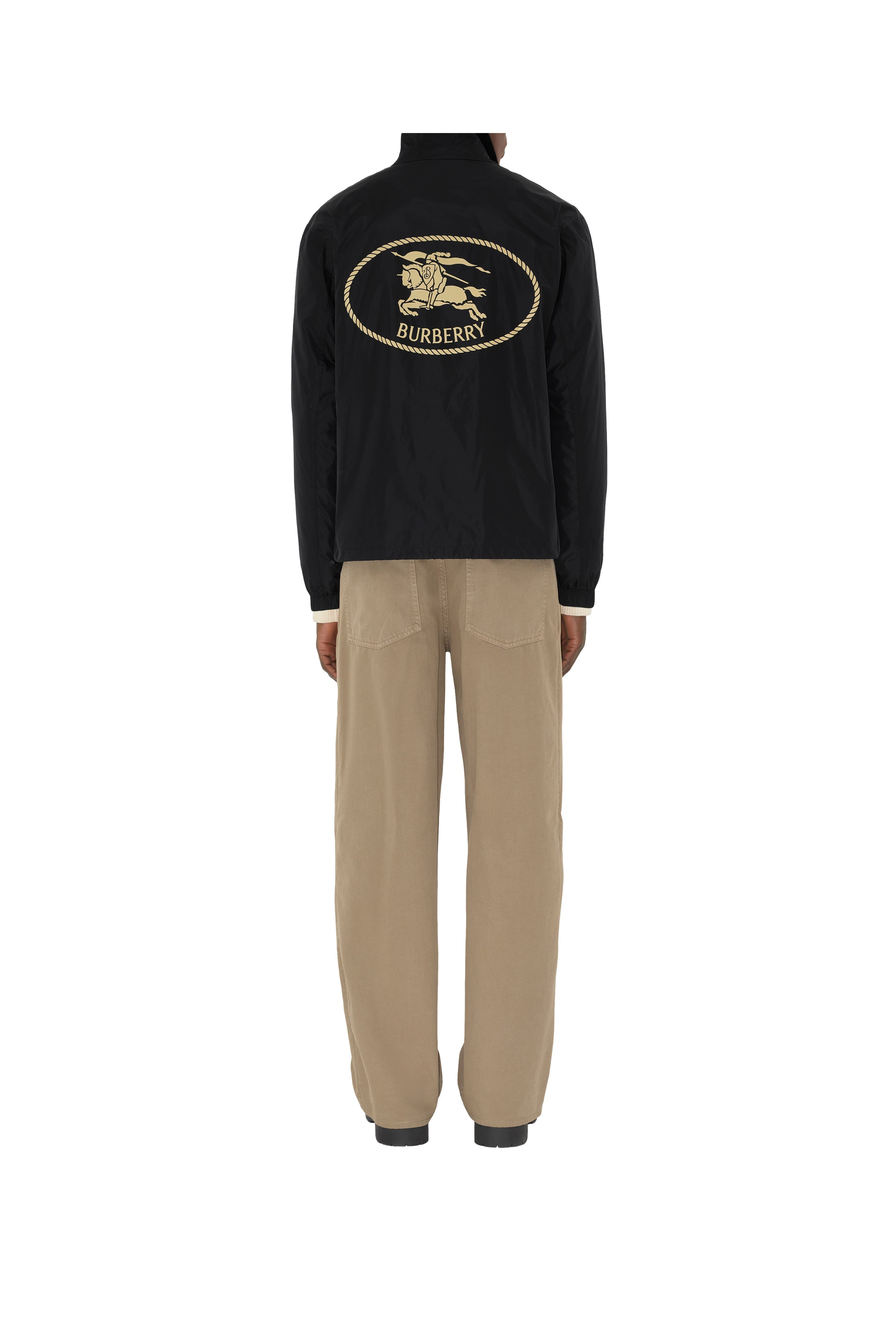 burberry Knight Stamp Nylon Coach Jacket in Black at Nordstrom - 2