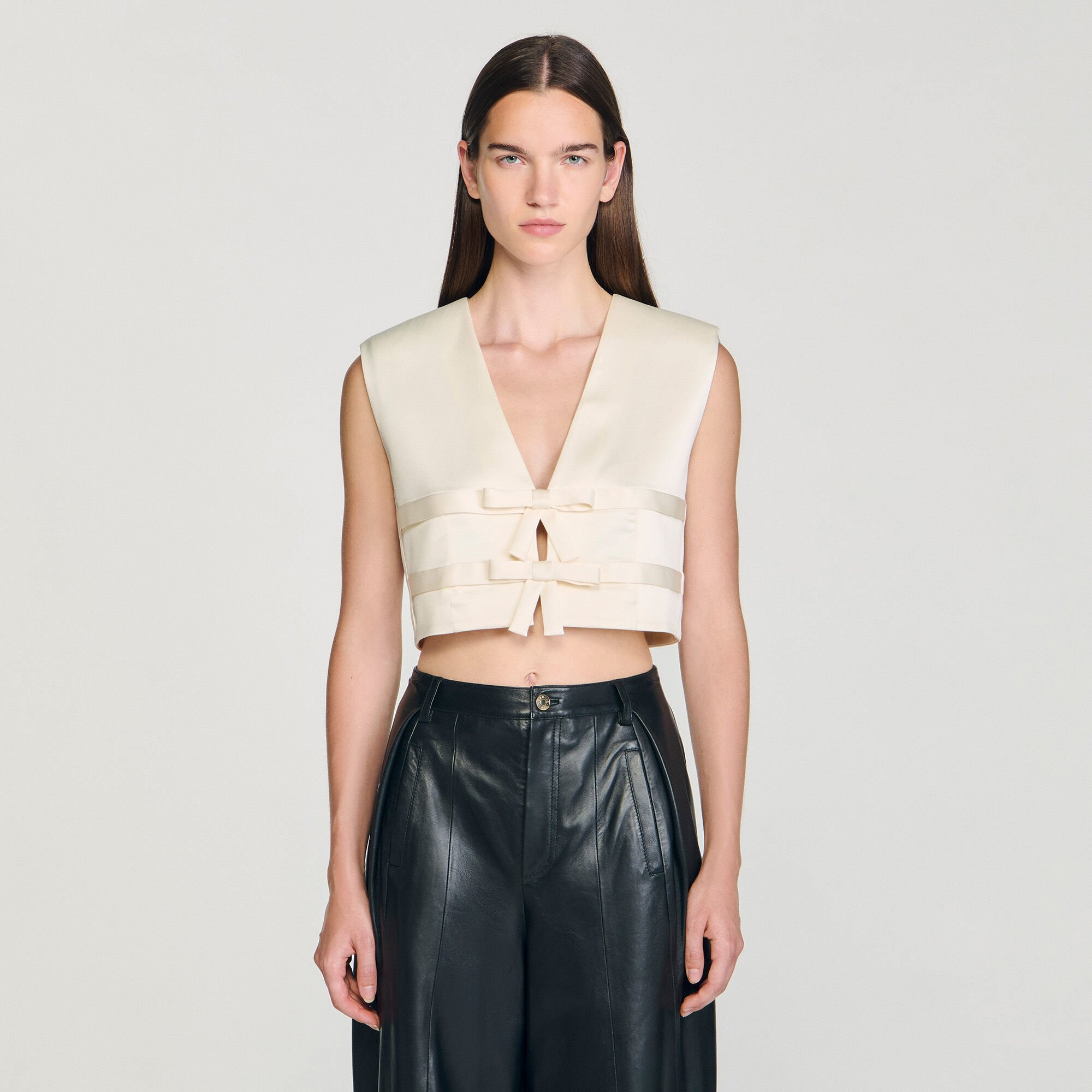 SATIN CROP TOP - 4