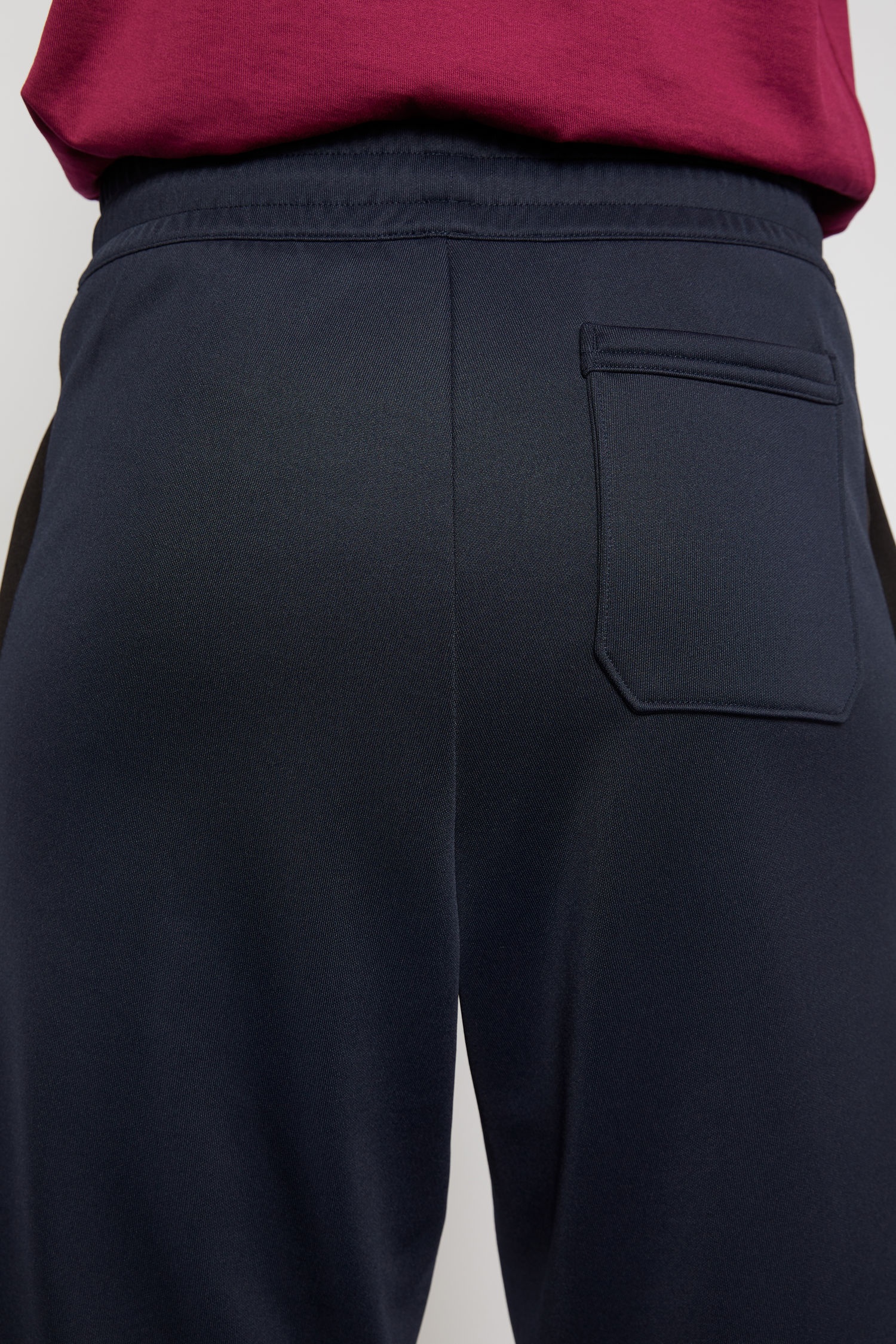 Side-stripe track pants navy blue - 6