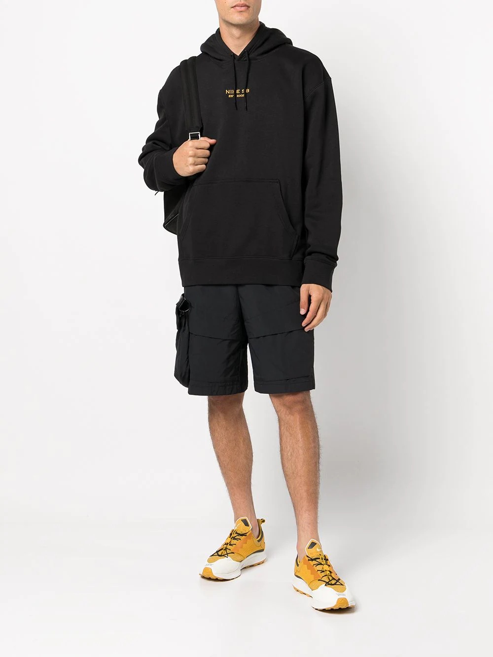 Hbr Gfx embroidered logo hoodie - 2