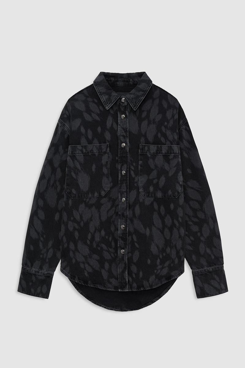Samy Shirt - Abstract Washed Black - 1