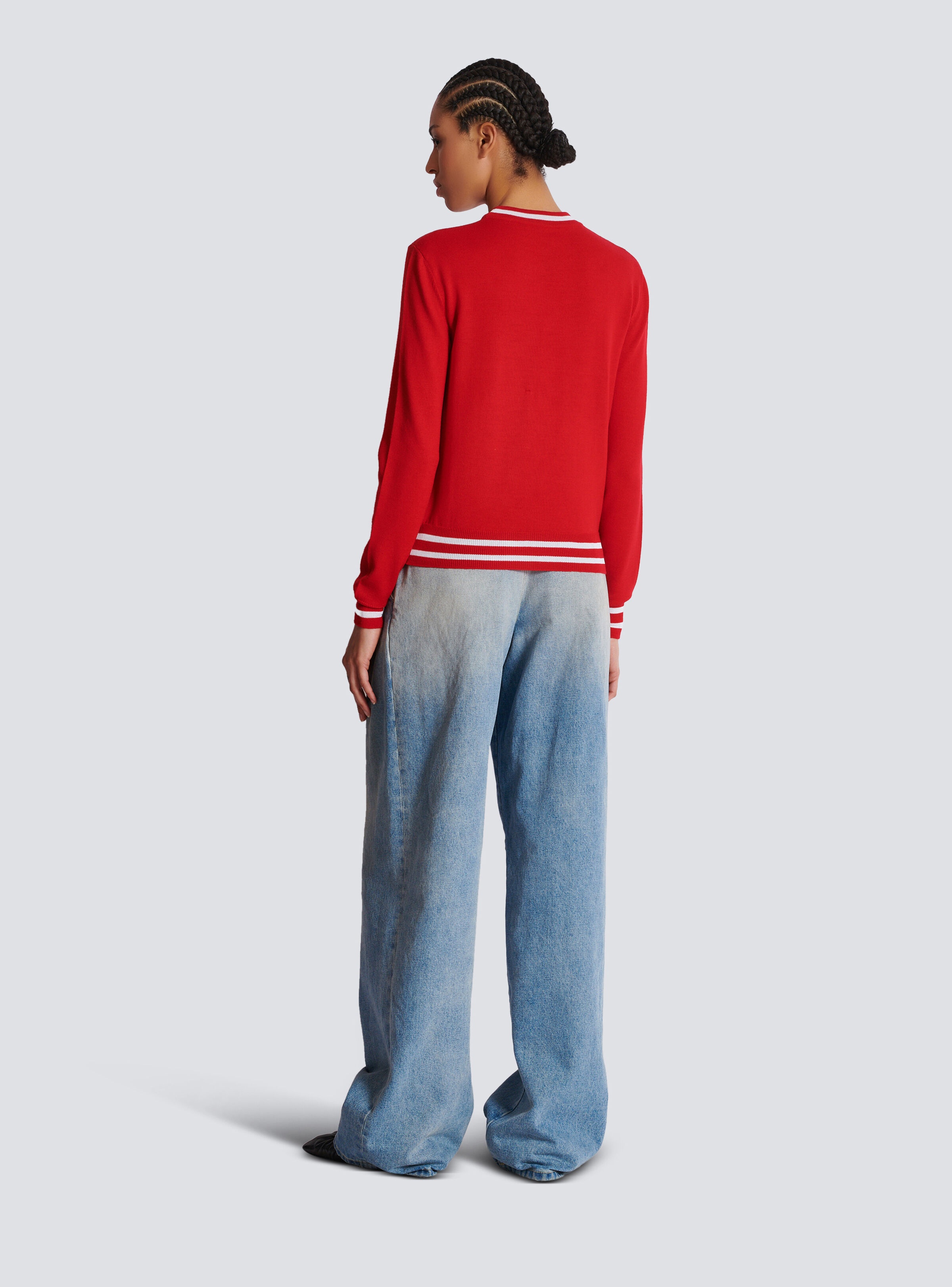 Wool Balmain Strawberry jumper - 4