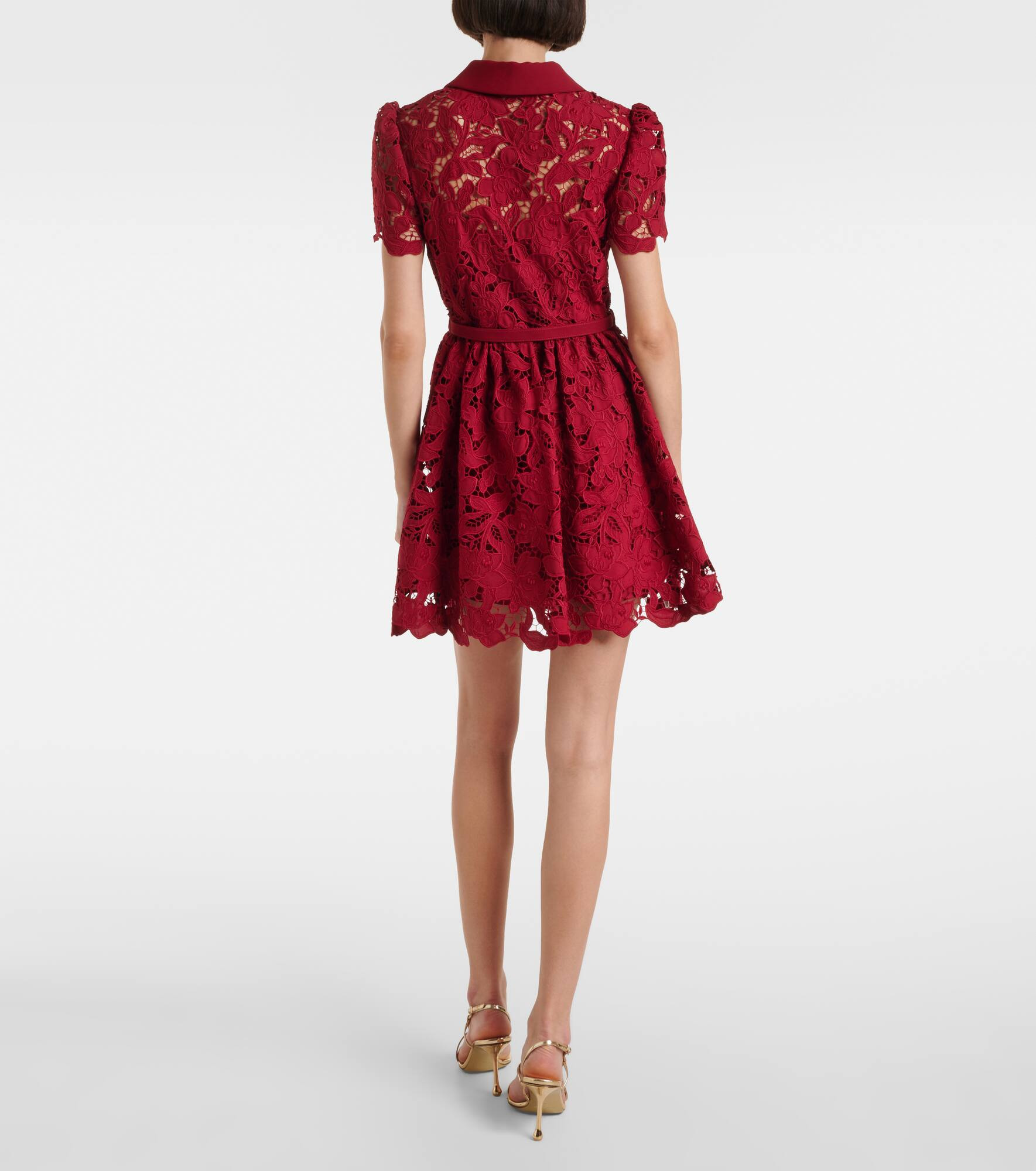 Belted lace minidress - 3