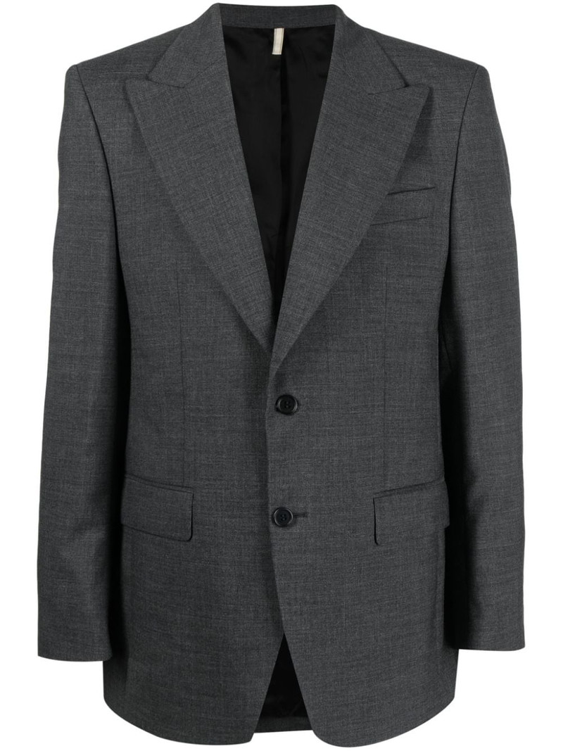 single-breasted wool blazer 1