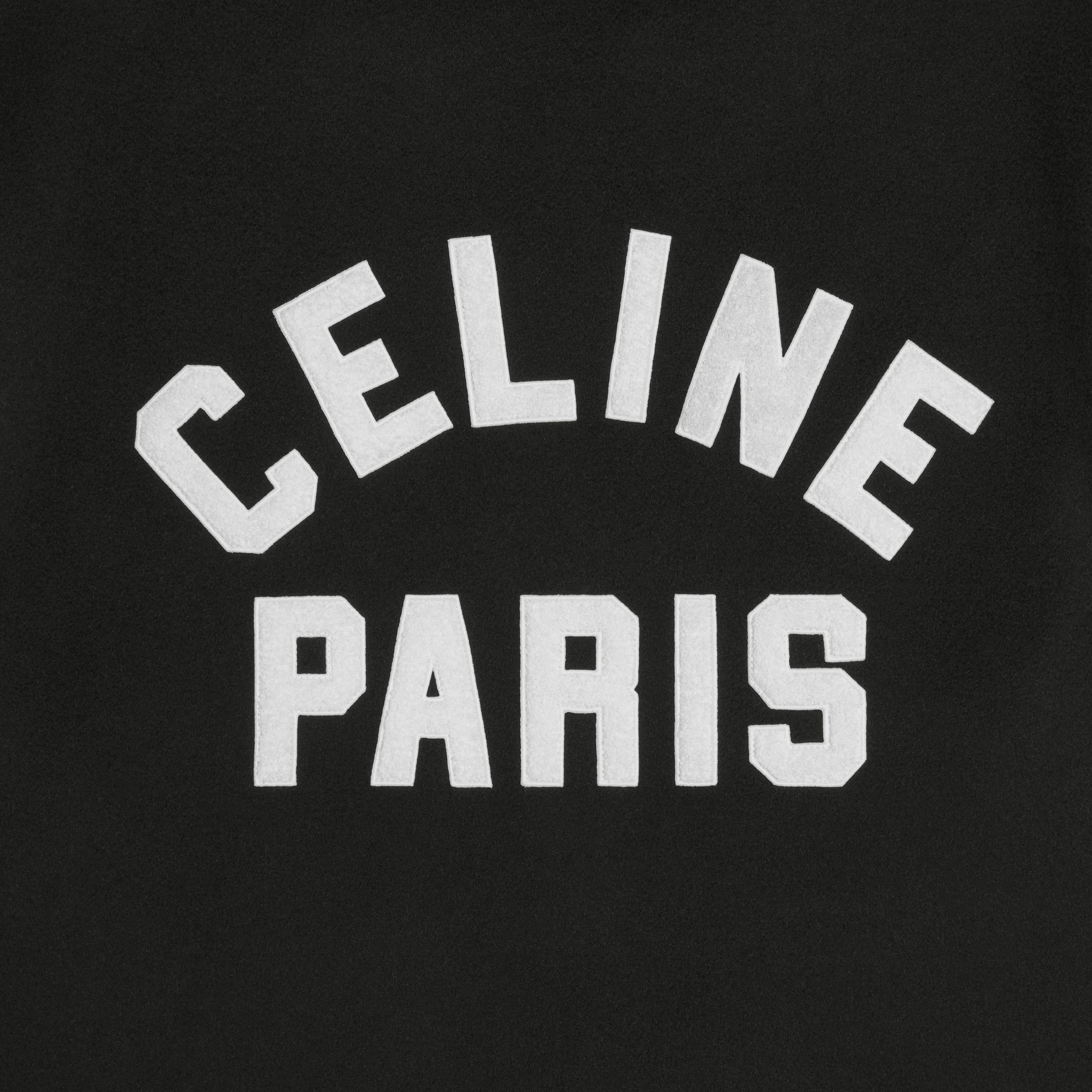 celine college parka in double face wool - 4