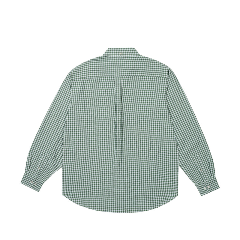 PALACE SEERSUCKER OXFORD SHIRT GREEN GINGHAM outlook