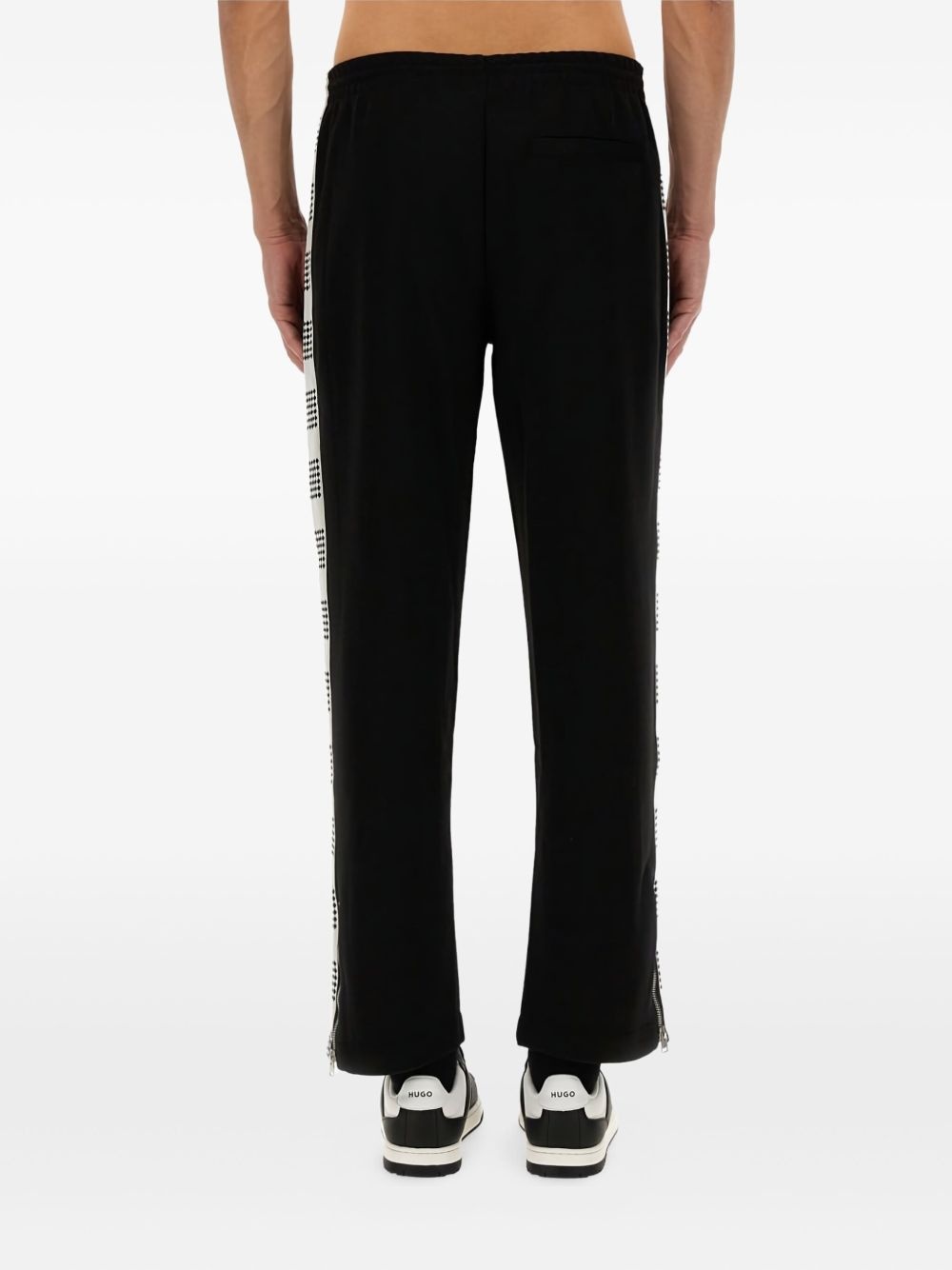 tape-detail track pants - 4