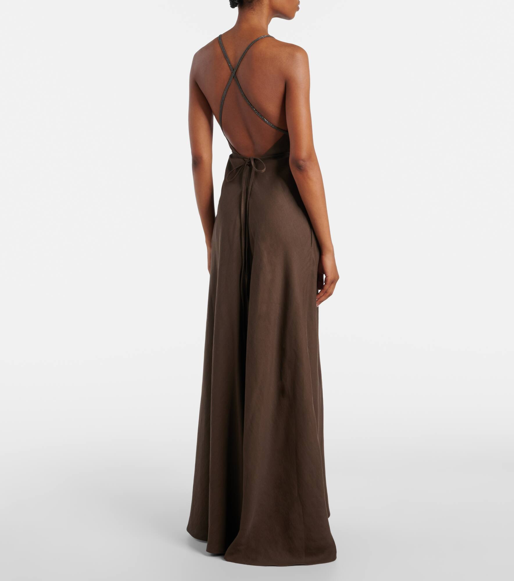 Open-back maxi dress - 3