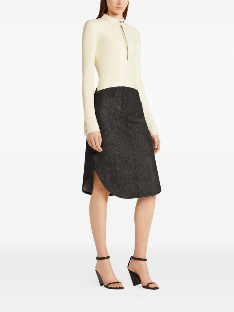 zip-front long-sleeve bodysuit 3