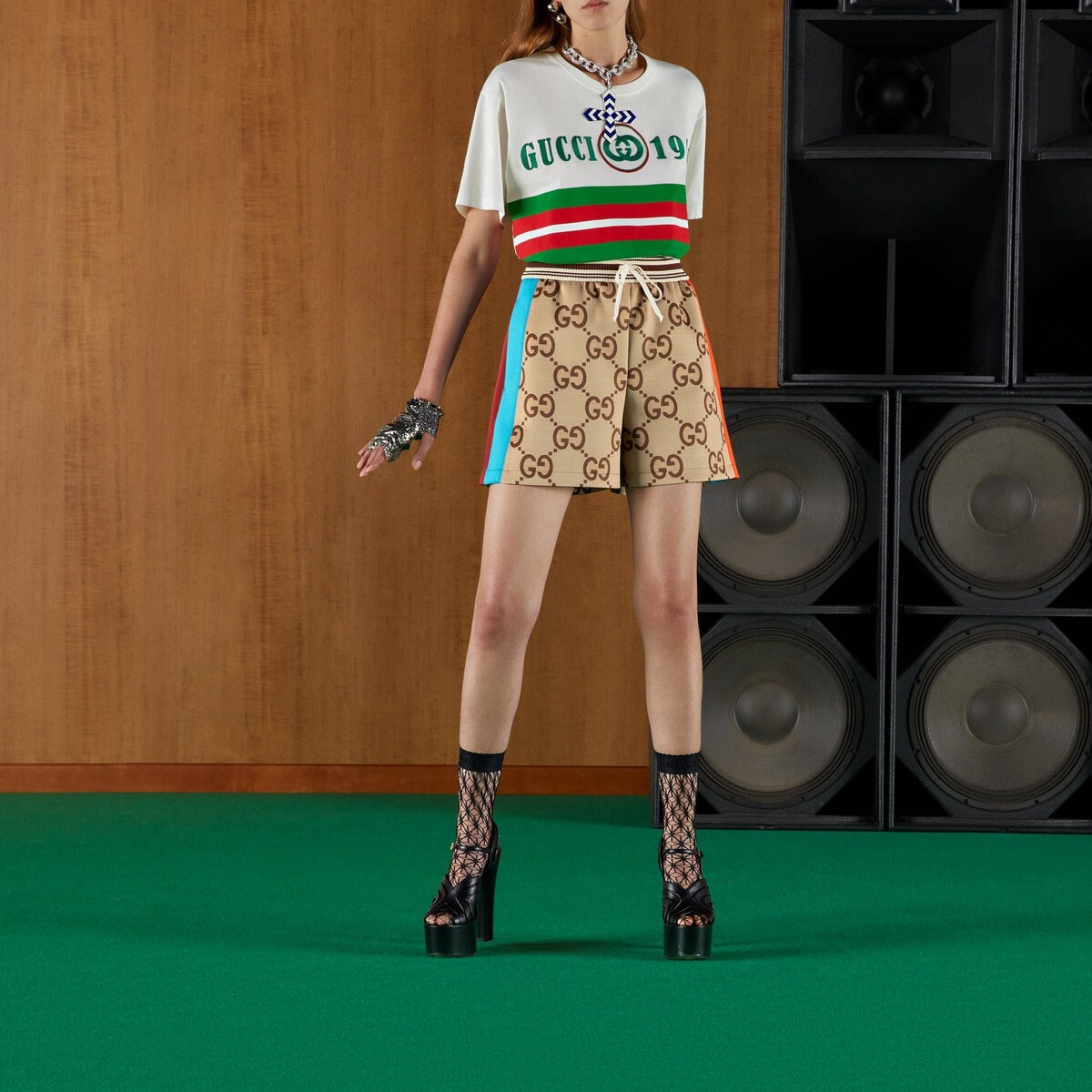 Jumbo GG canvas shorts - 6