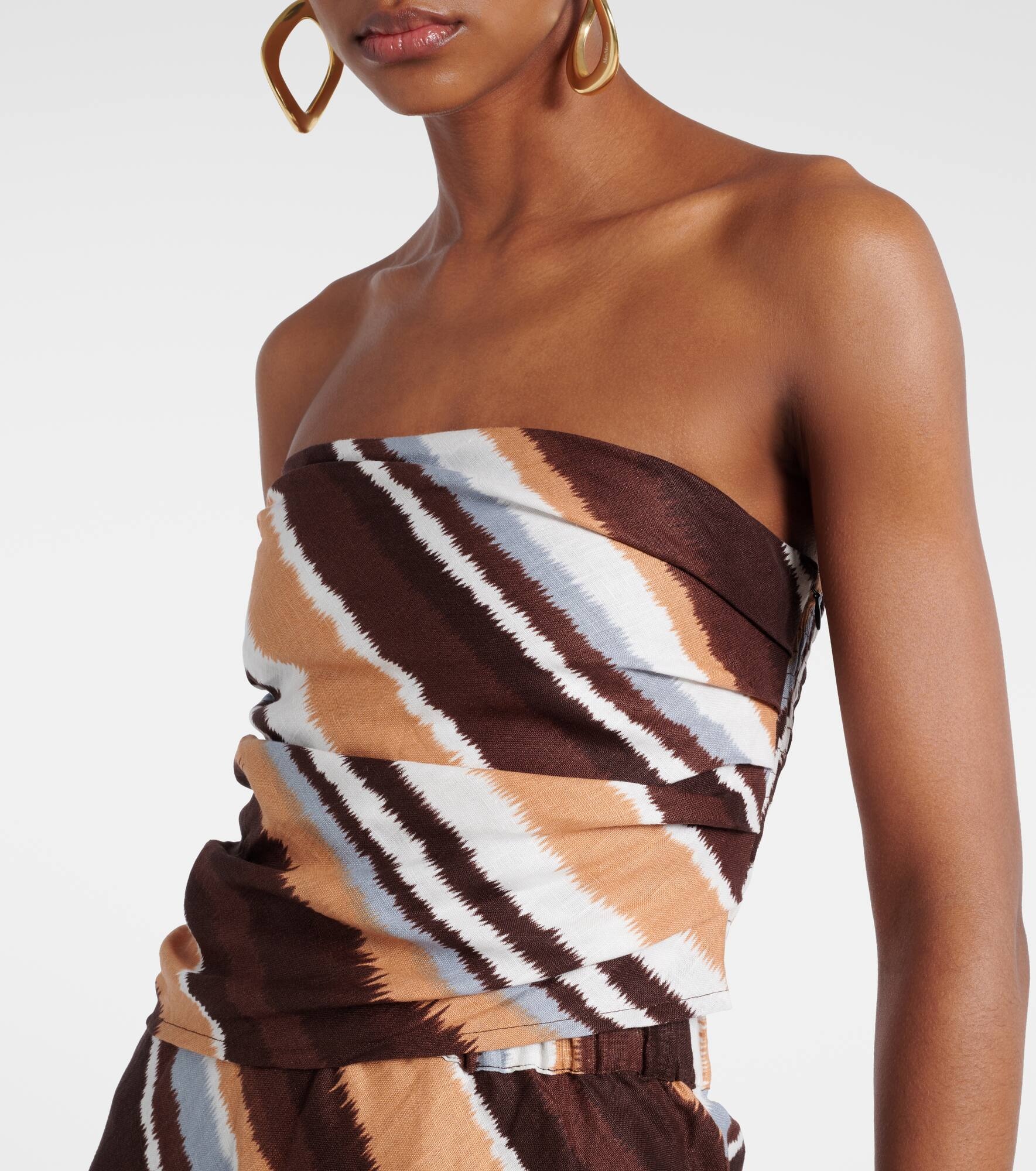 Setubai striped linen top - 4