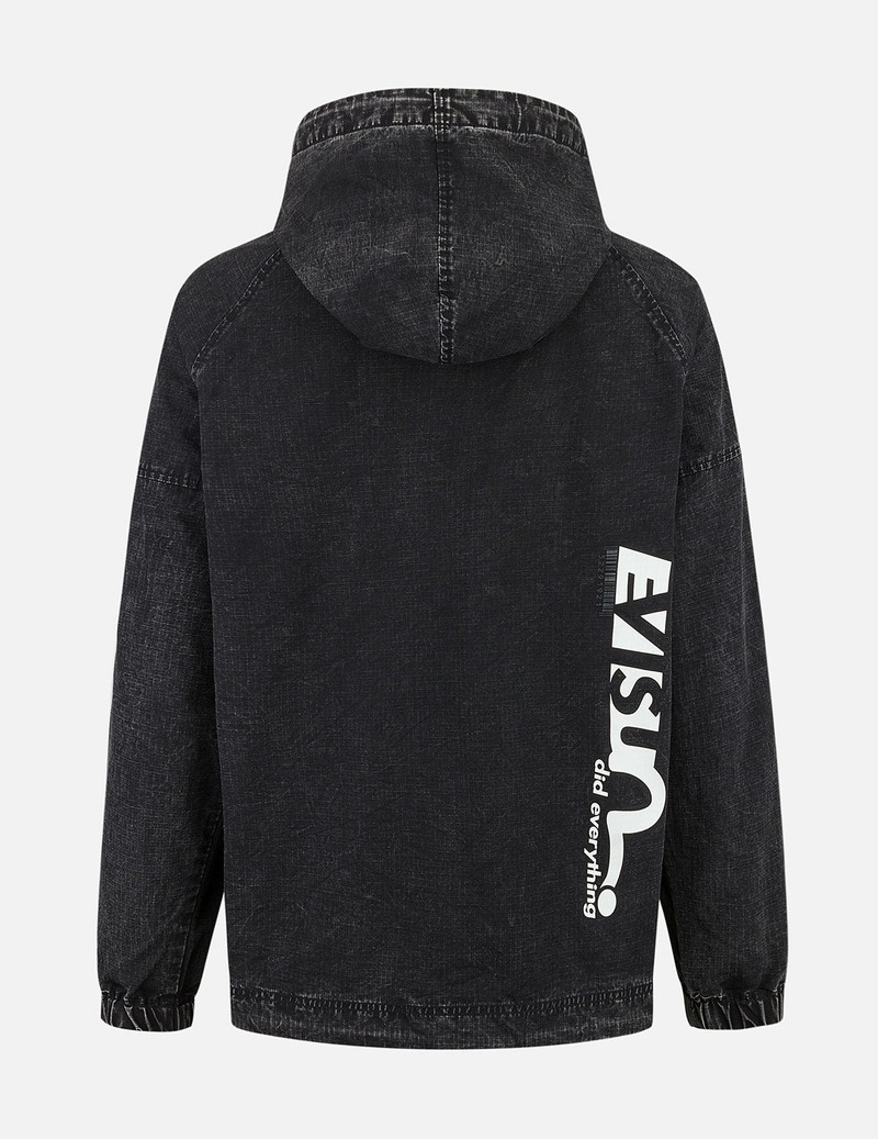 EVISU Graffiti Logo Relax Fit Half-Zip Hood Jacket outlook
