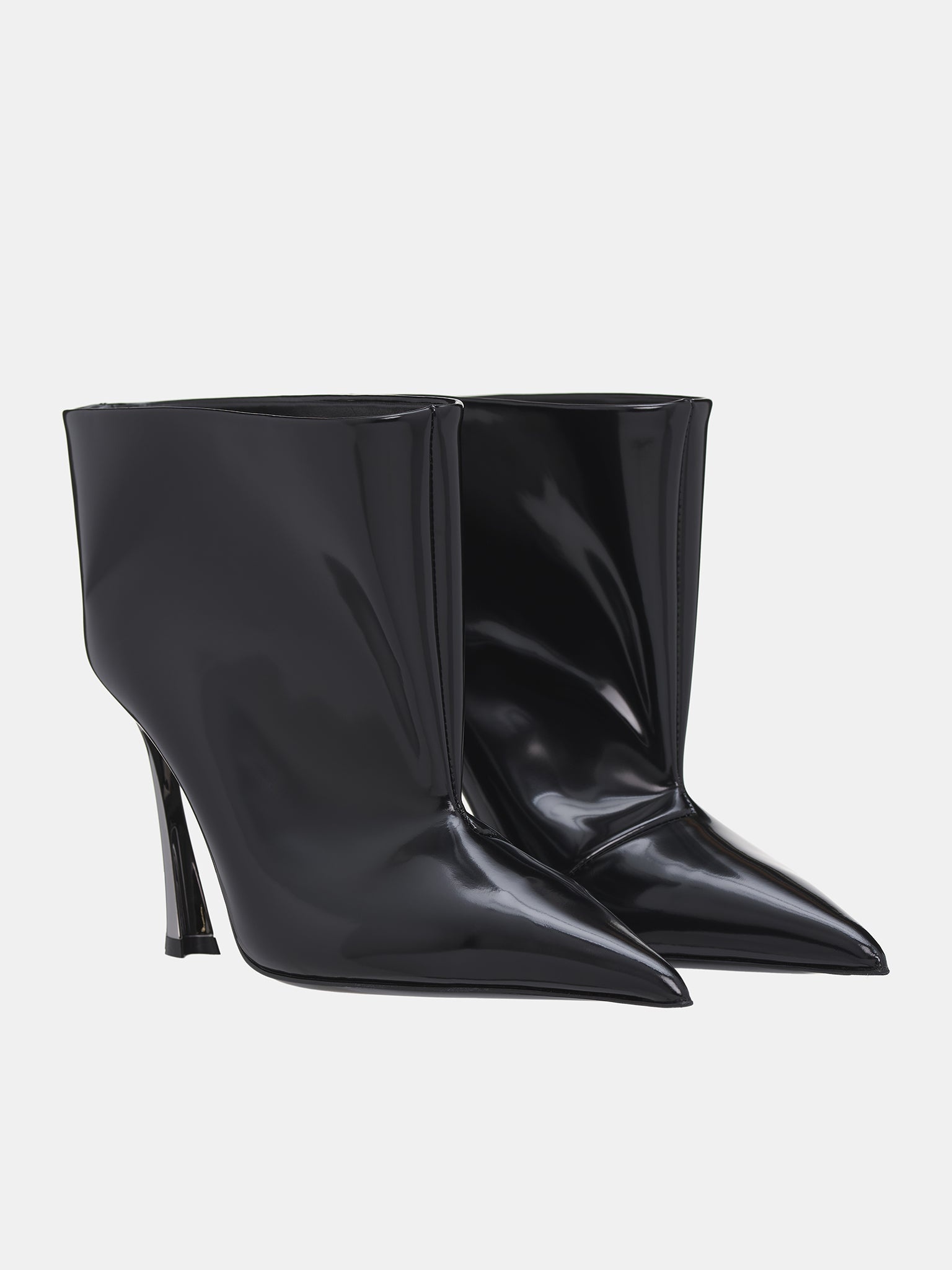 Brushed Leather Ankle Boots - 2