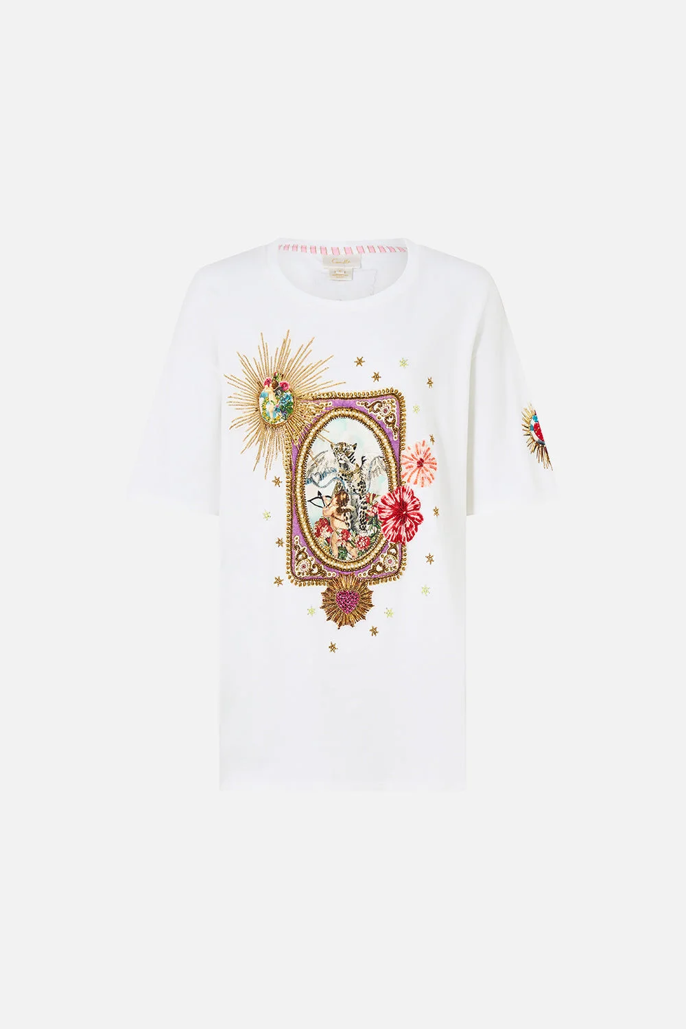OVERSIZED BAND TEE PAINTED PRAYERS - 1