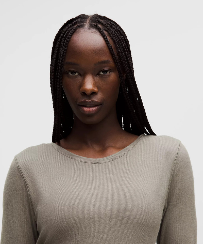 Front-to-Back Wrap-Waist Long-Sleeve Shirt 7