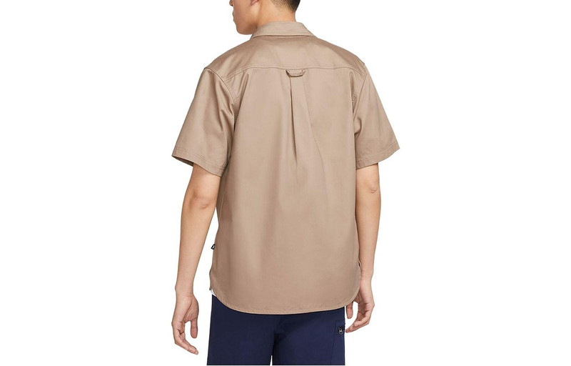 Nike Nike Sb Tanglin Short Sleeve Woven Button Skate Top 'Khaki' FQ0400-247 outlook