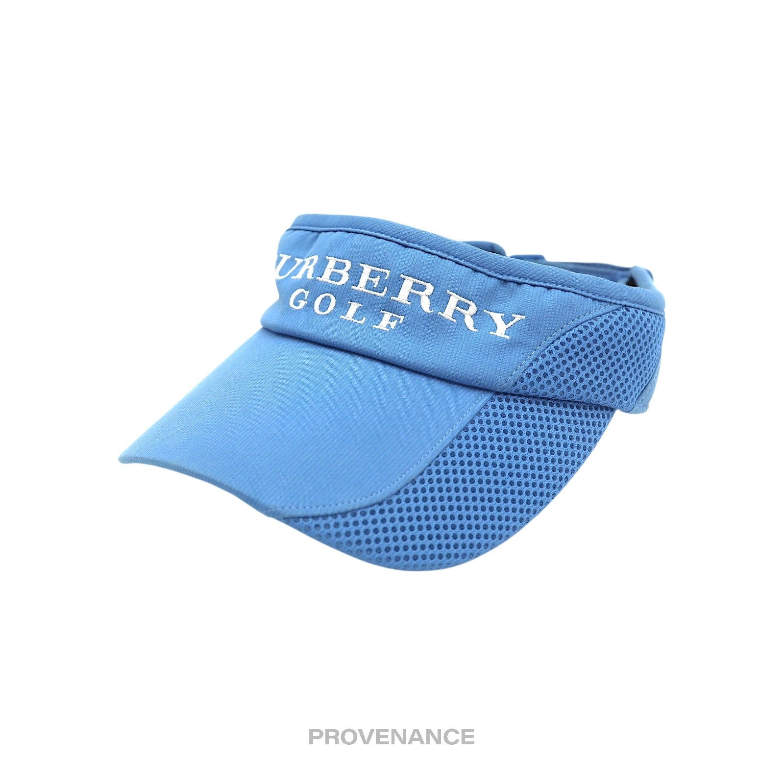 Burberry Golf Logo Embroidered Visor - Sky Blue - 2