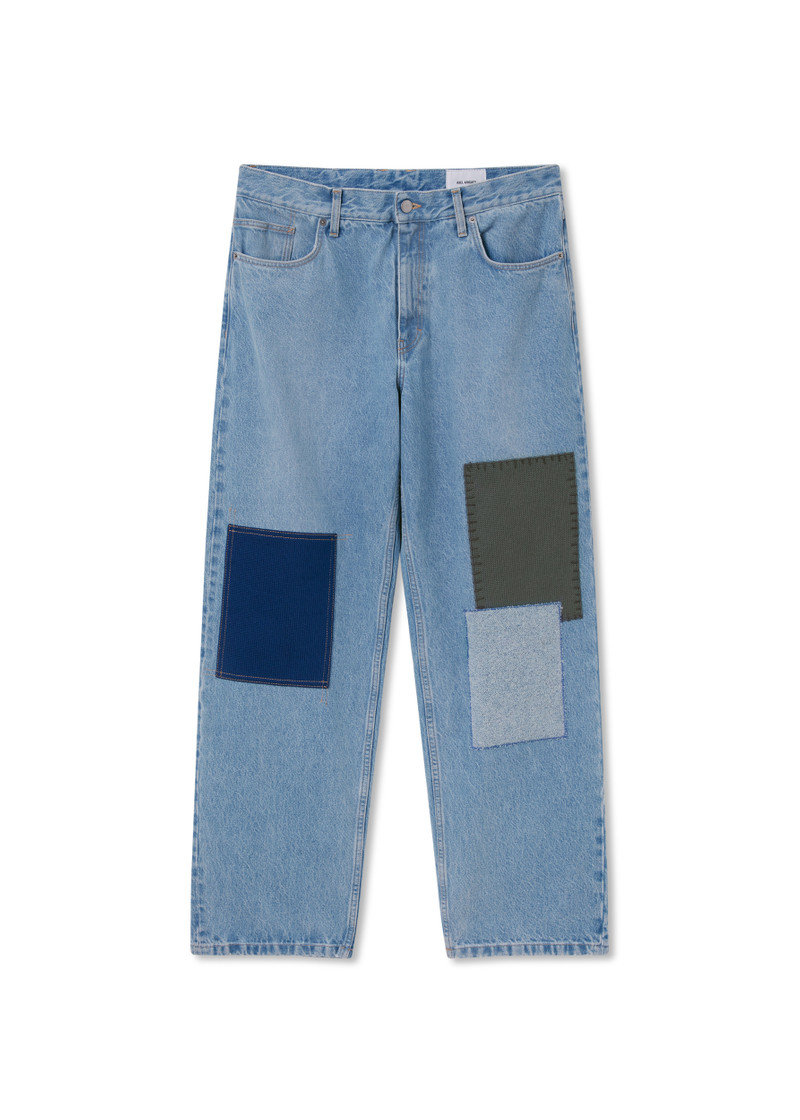 Zine Embroidered Patch Jeans 1