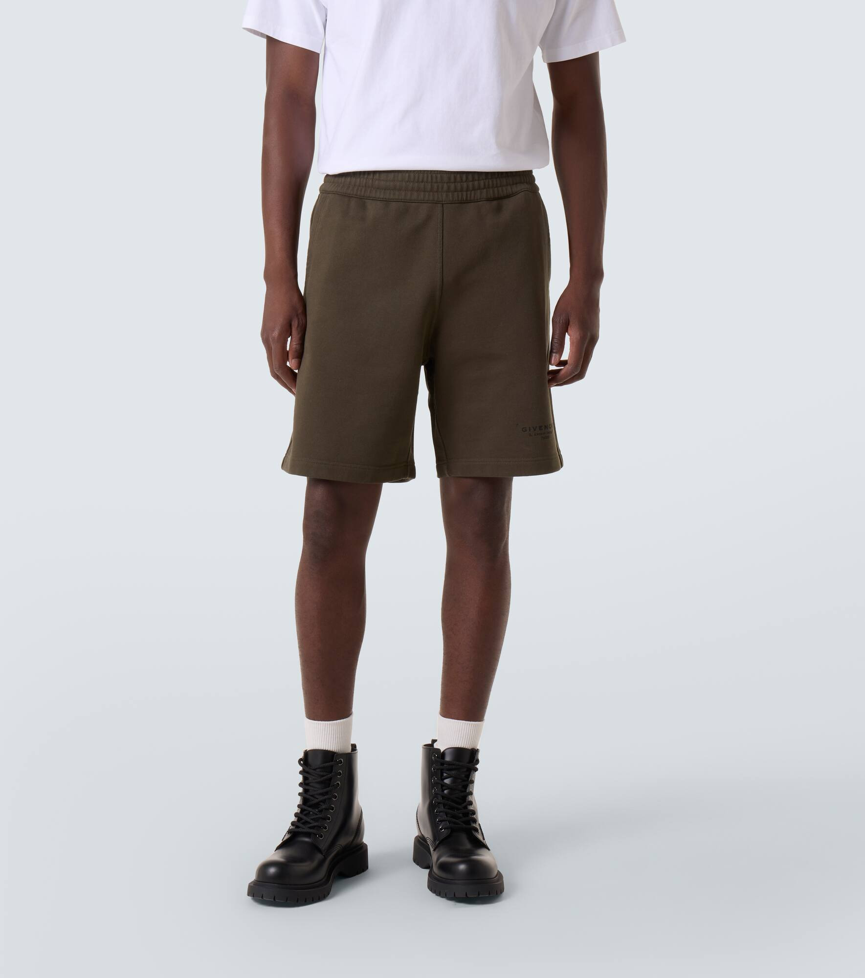 Givenchy Stamp cotton Bermuda shorts - 3