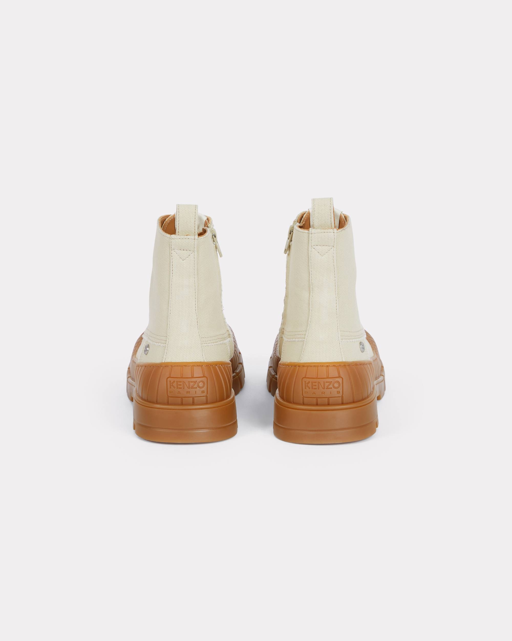 'KENZO-Gobi' lace-up boots in canvas - 2