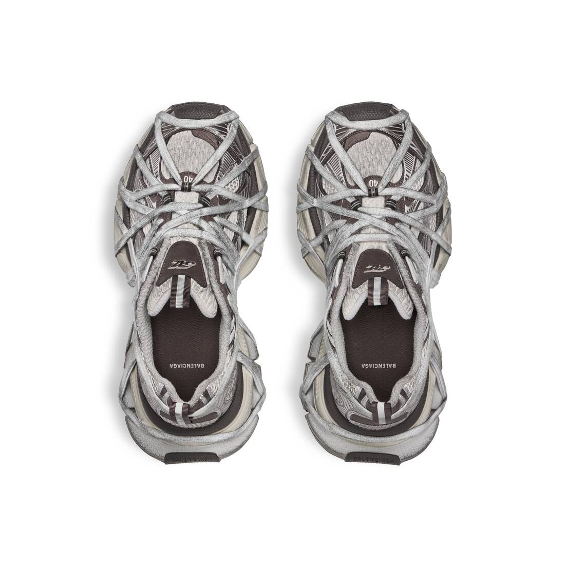 Men's 3xl Extreme Lace Sneaker  in Brown/grey/beige - 6
