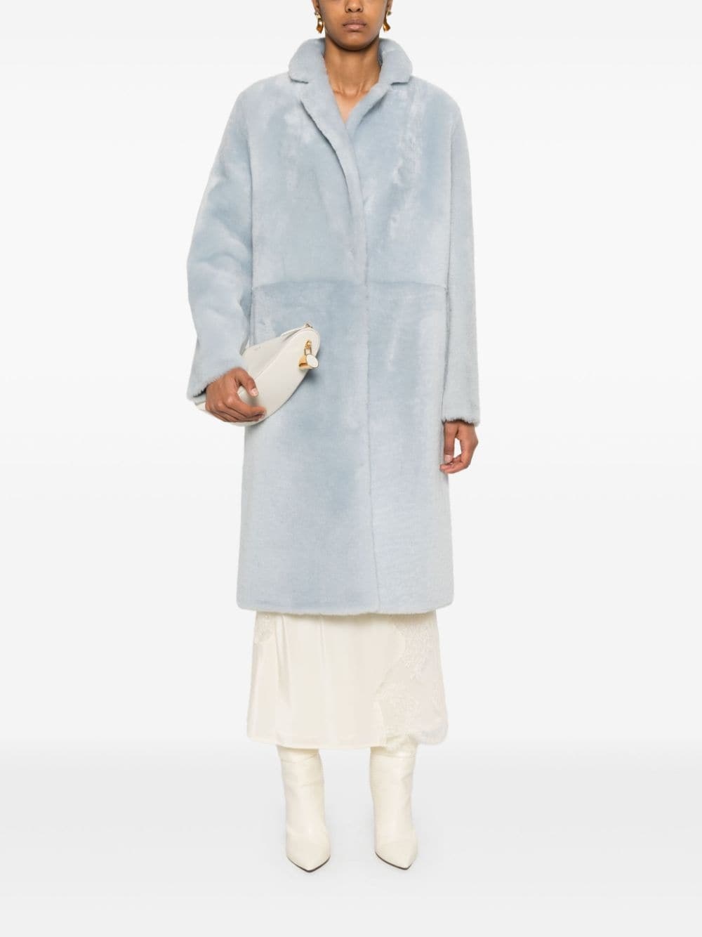 shearling reversible coat - 2