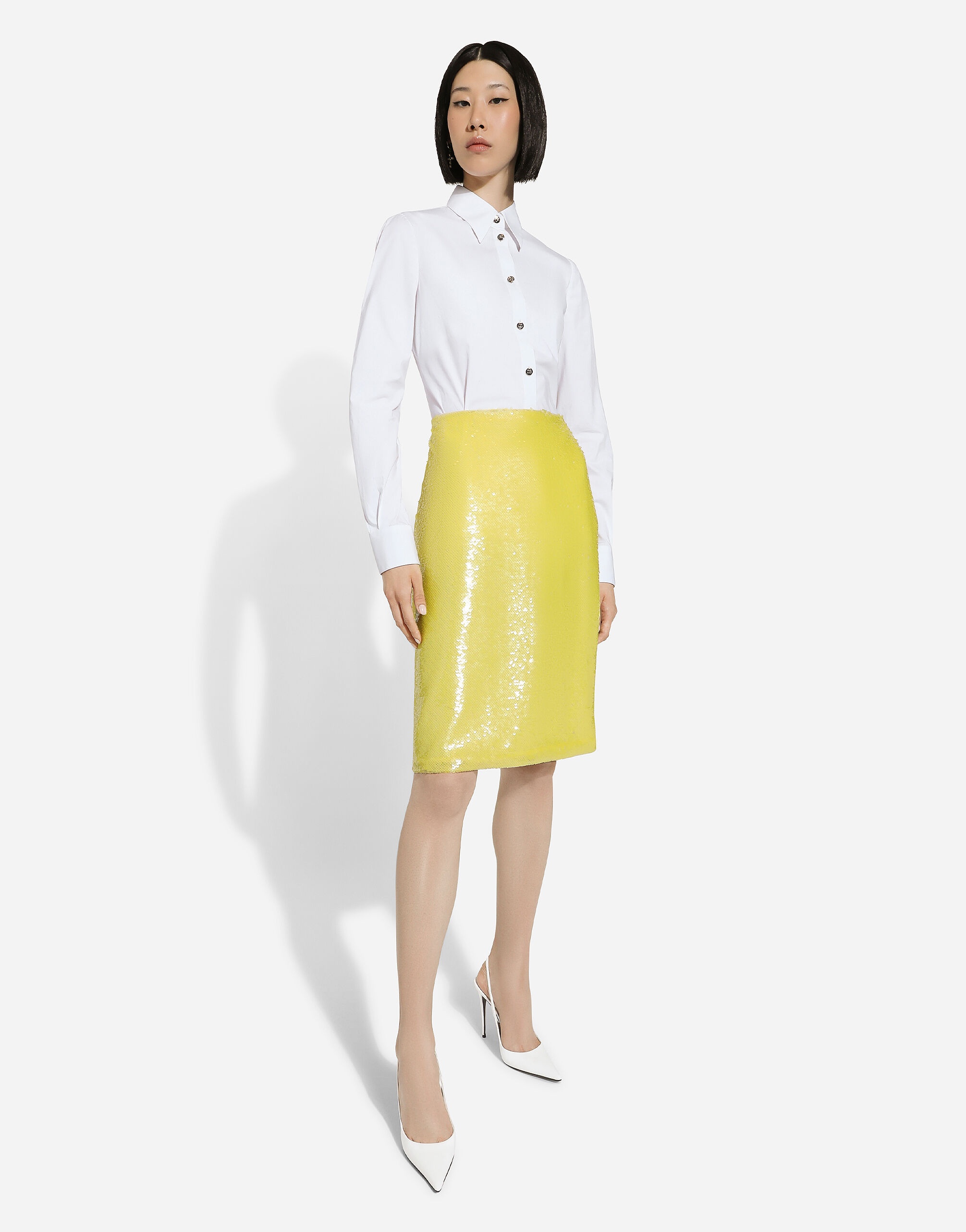 Sequined pencil skirt - 5