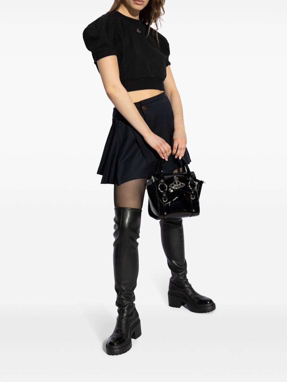 over-the-knee leather boots - 5