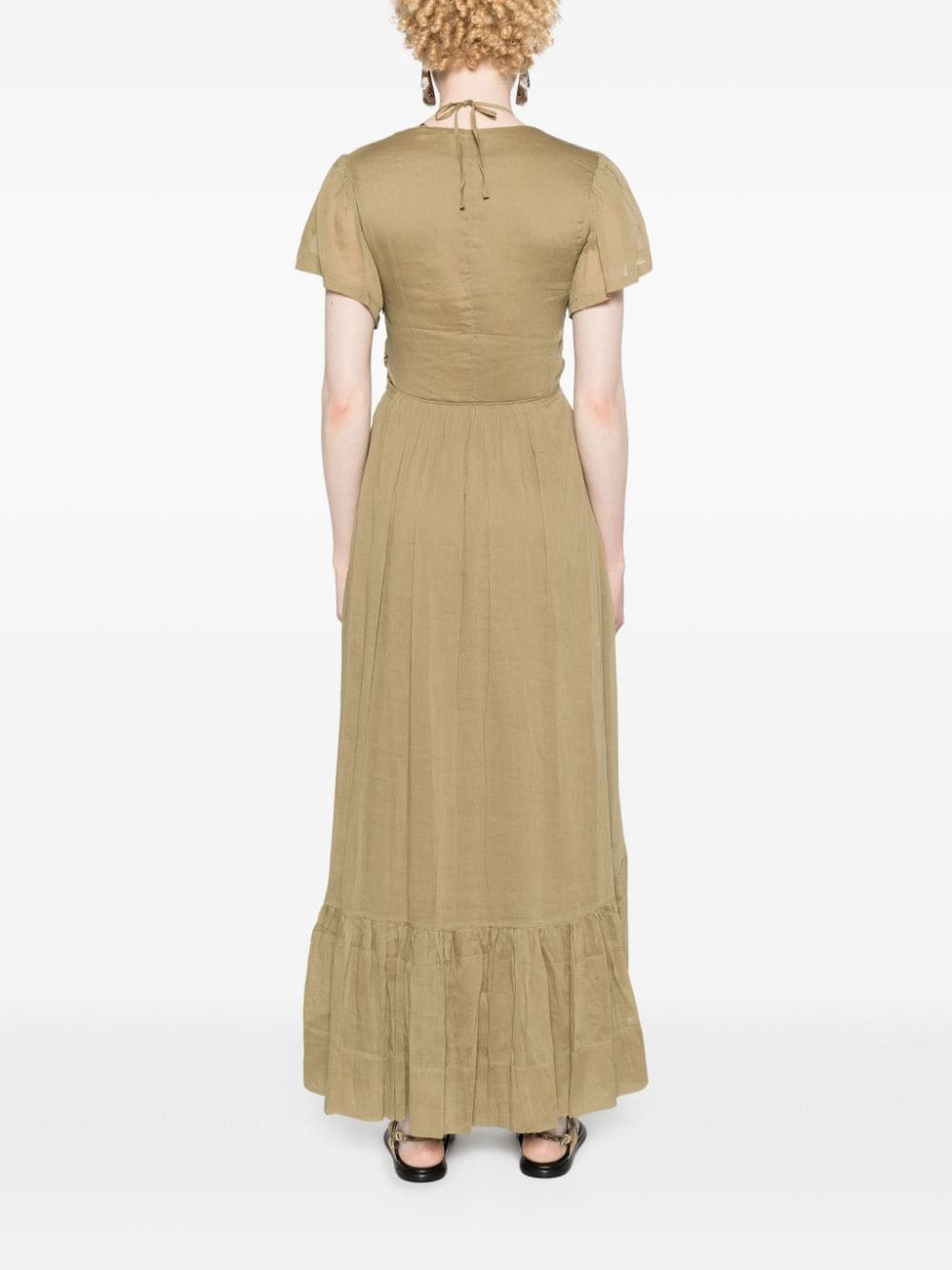 Agathe crepe maxi dress - 4