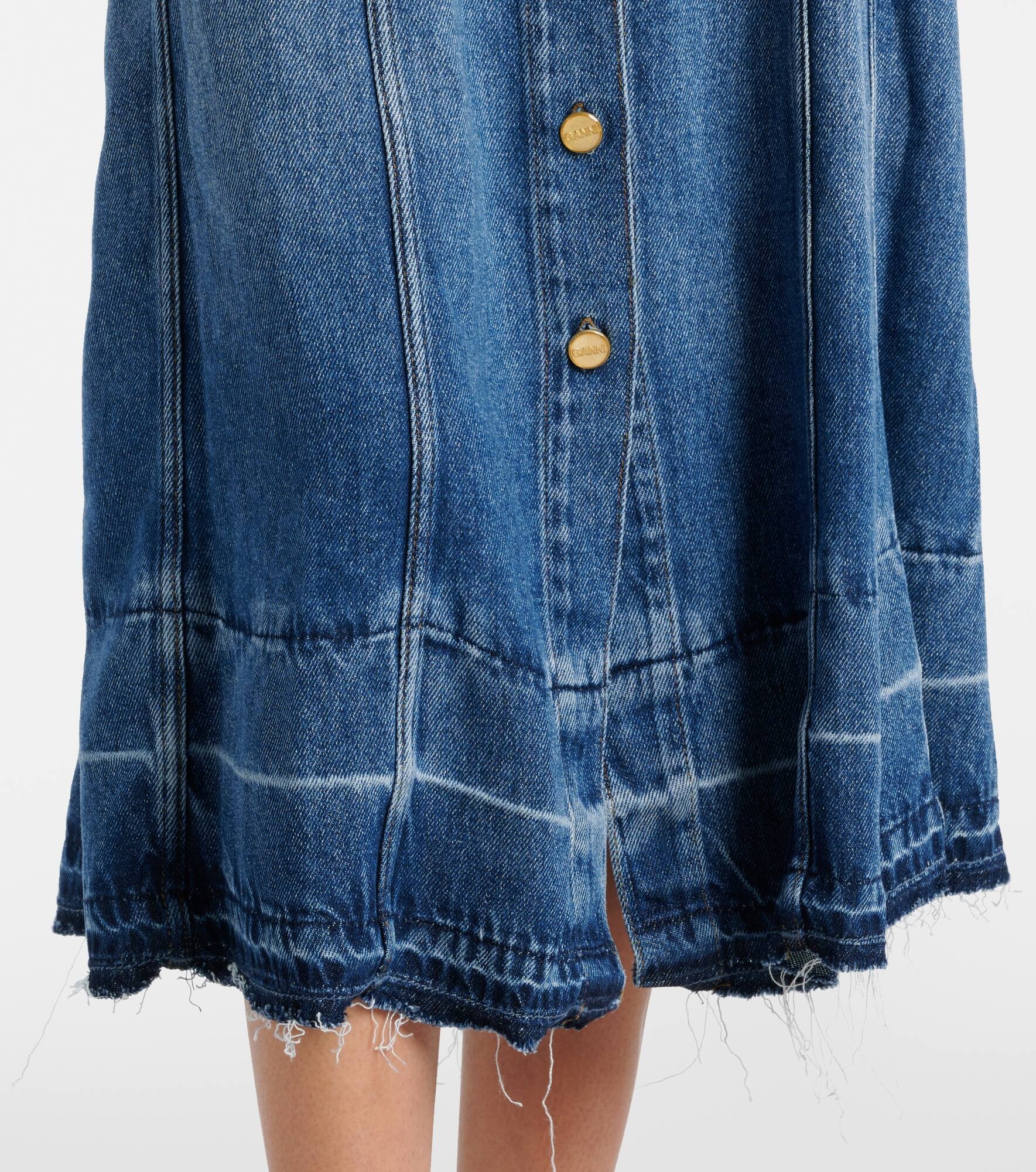Denim midi dress - 6
