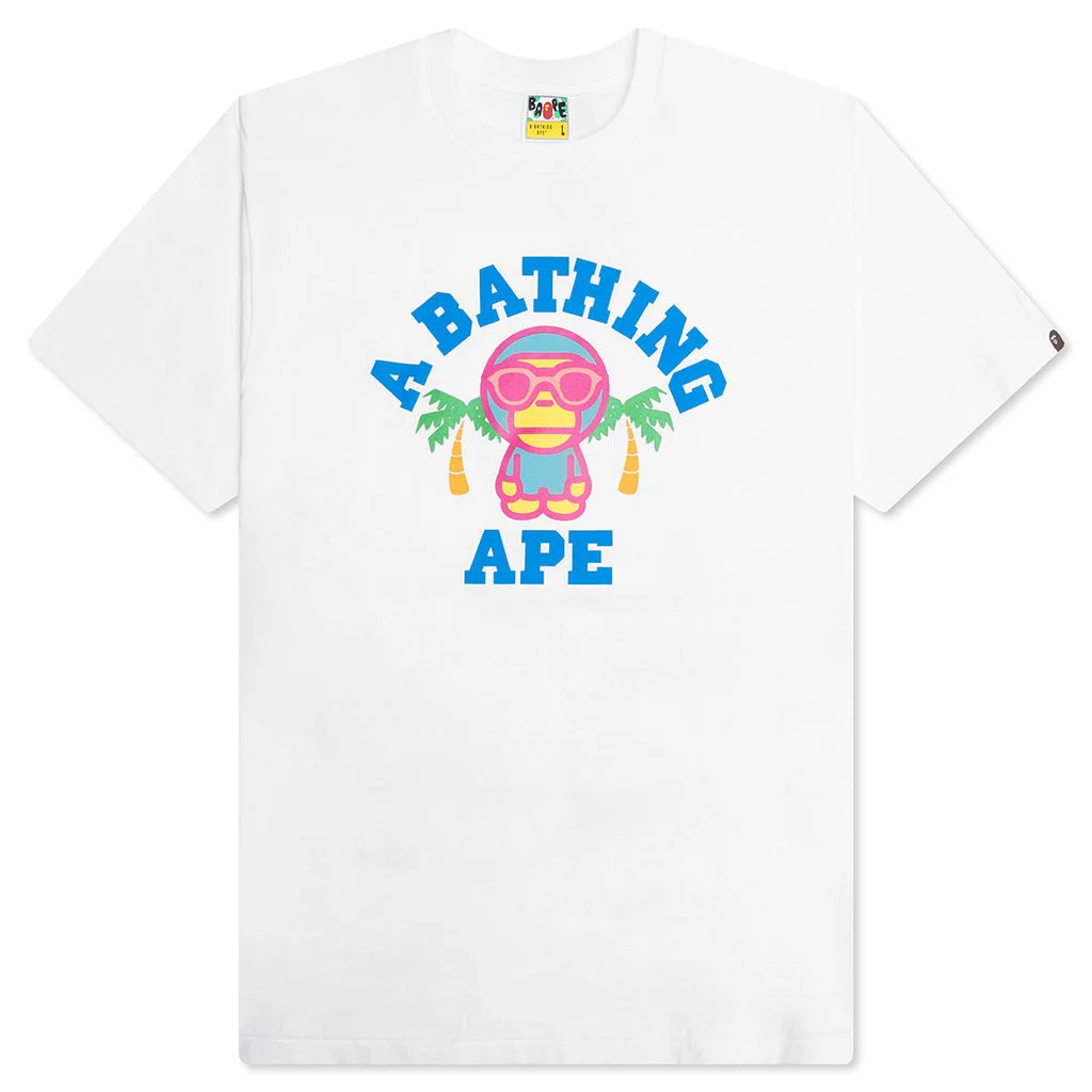 COLORS MILO COLLEGE SUMMER TEE - WHITE - 1