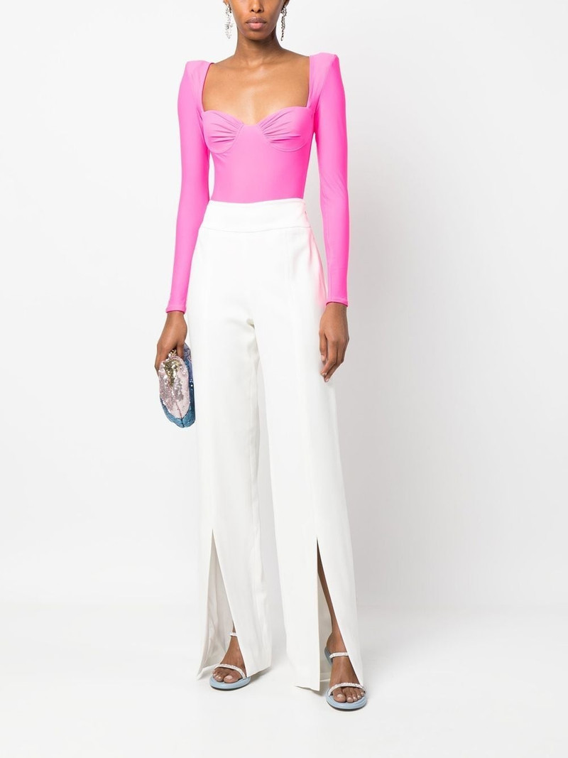 SIMKHAI split-cuff high-waist trousers outlook