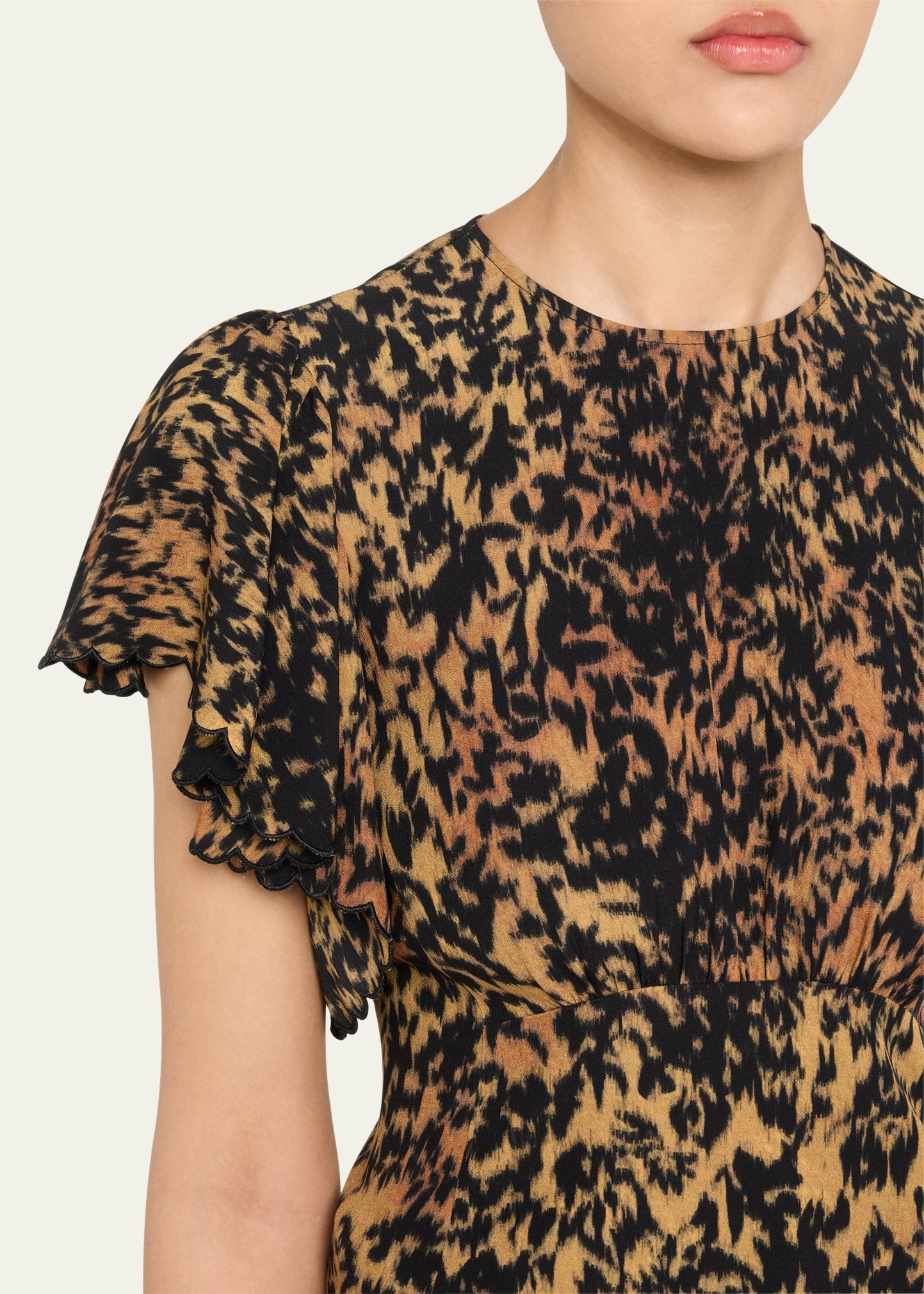 Nejma Flutter-Sleeve Blouse - 5