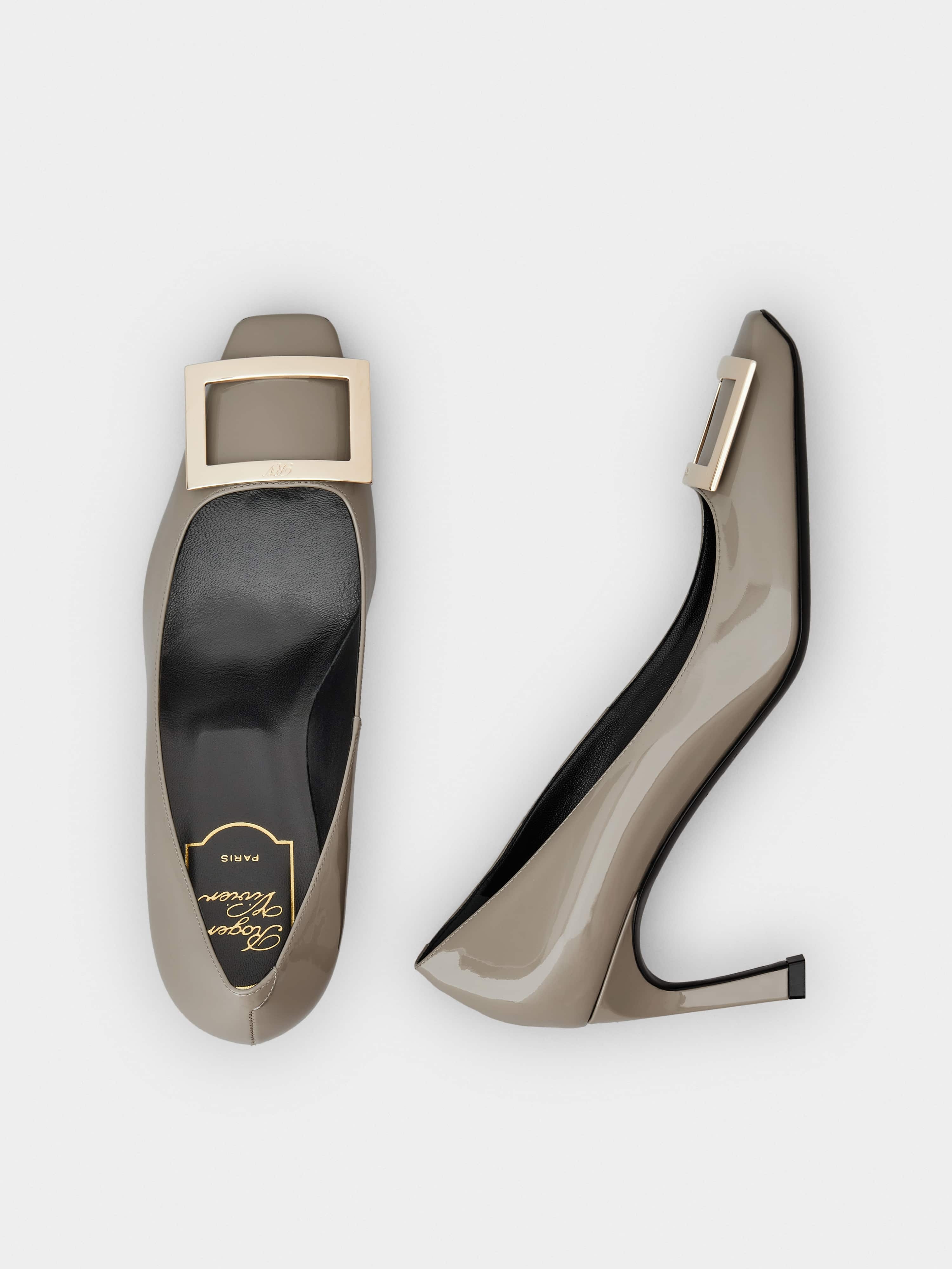 Trompette Metal Buckle Pumps in Patent Leather - 7