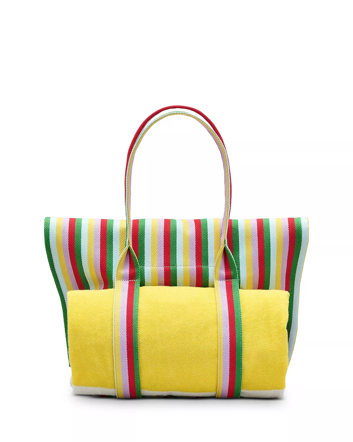 The Striped Jacquard Beach Tote Bag - 8