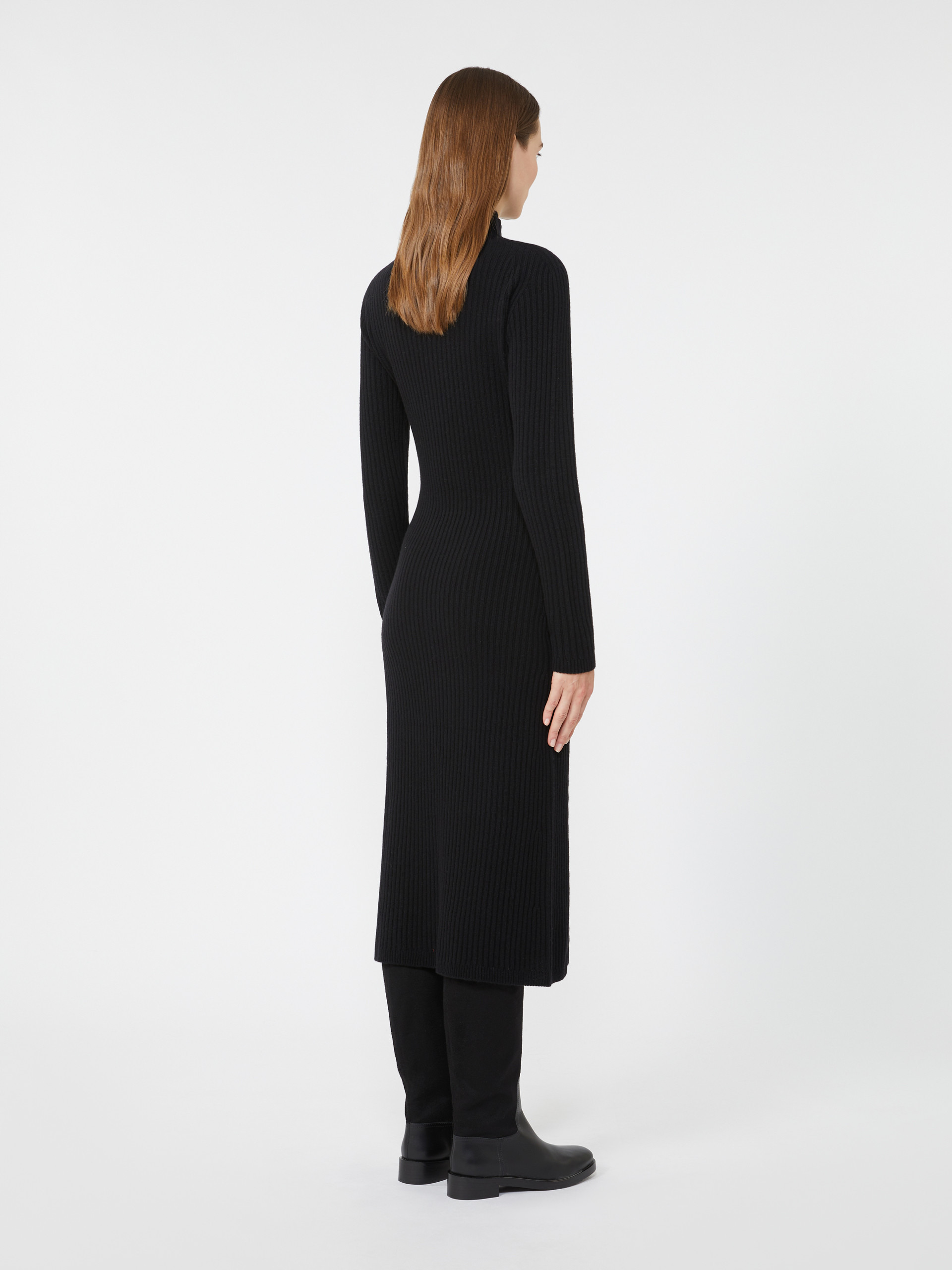 ZELANDA Wool and cashmere slim-fit dress - 4