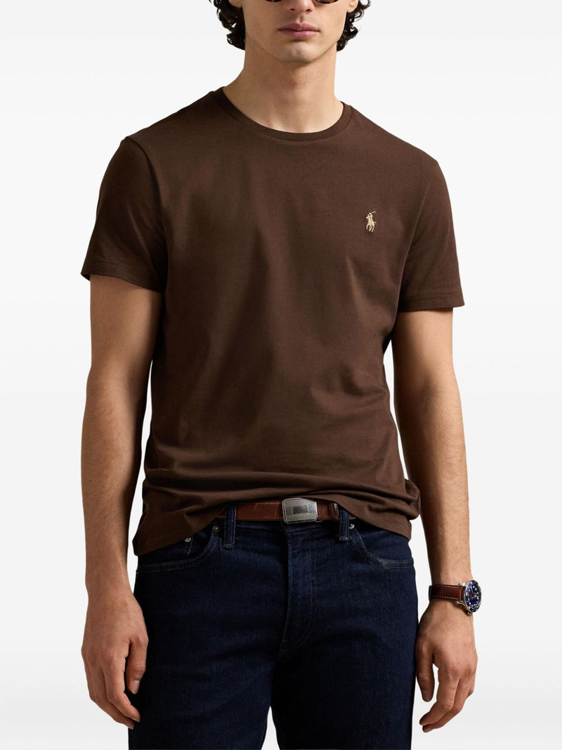 logo-embroidered t-shirt 3