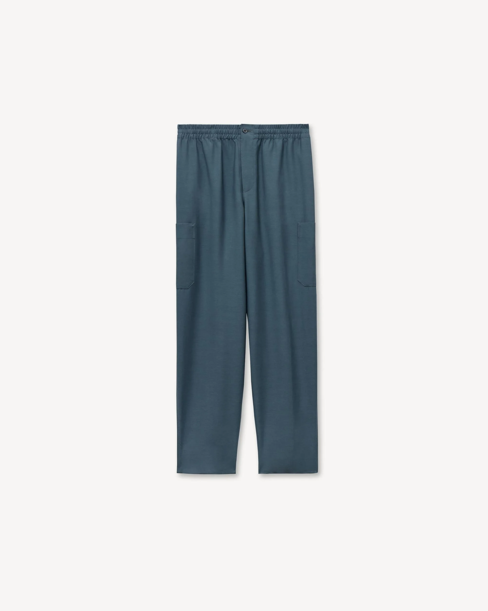 Cargo jogpants in viscose recycled wool - 1