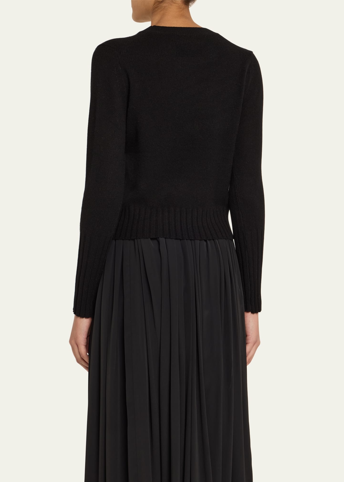 Shrunken Crewneck Sweater in Cashmere - 3