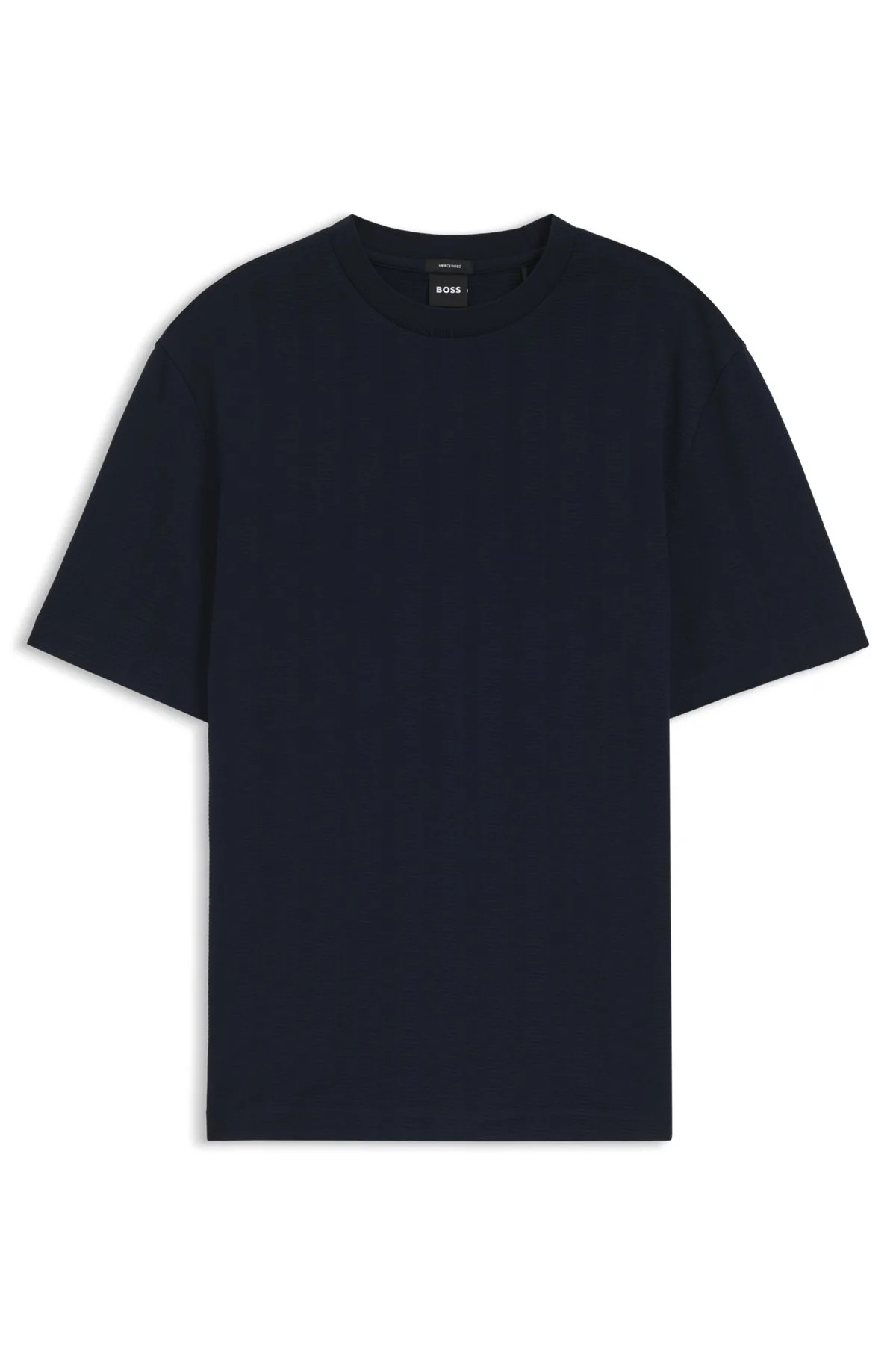 REGULAR-FIT T-SHIRT IN COTTON WITH RAISED JACQUARD STRUCTURE - 1