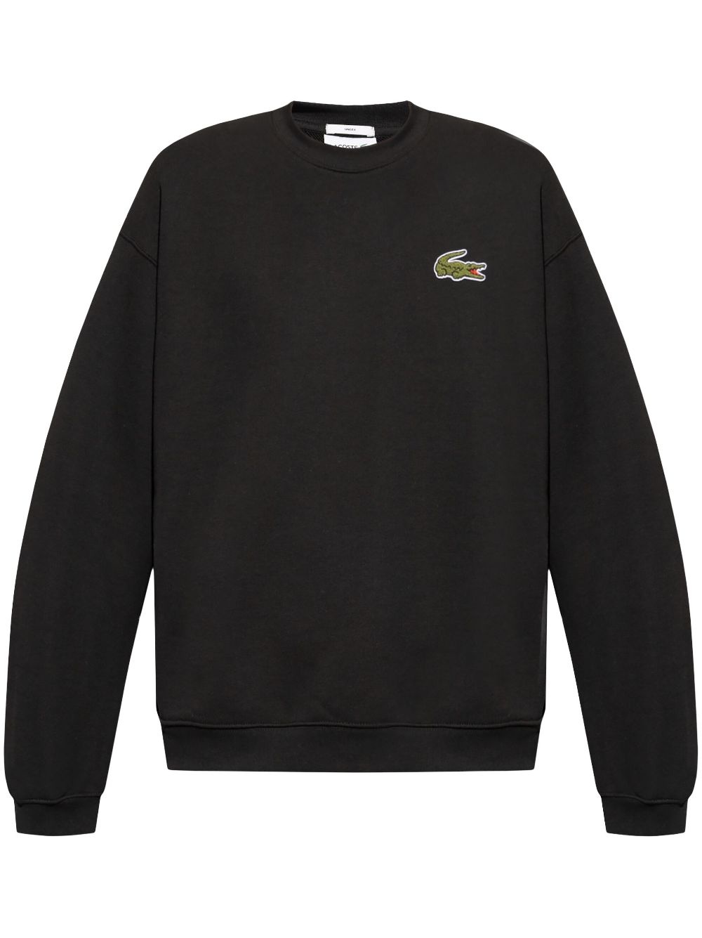 badge fleece sweatshirt - 1