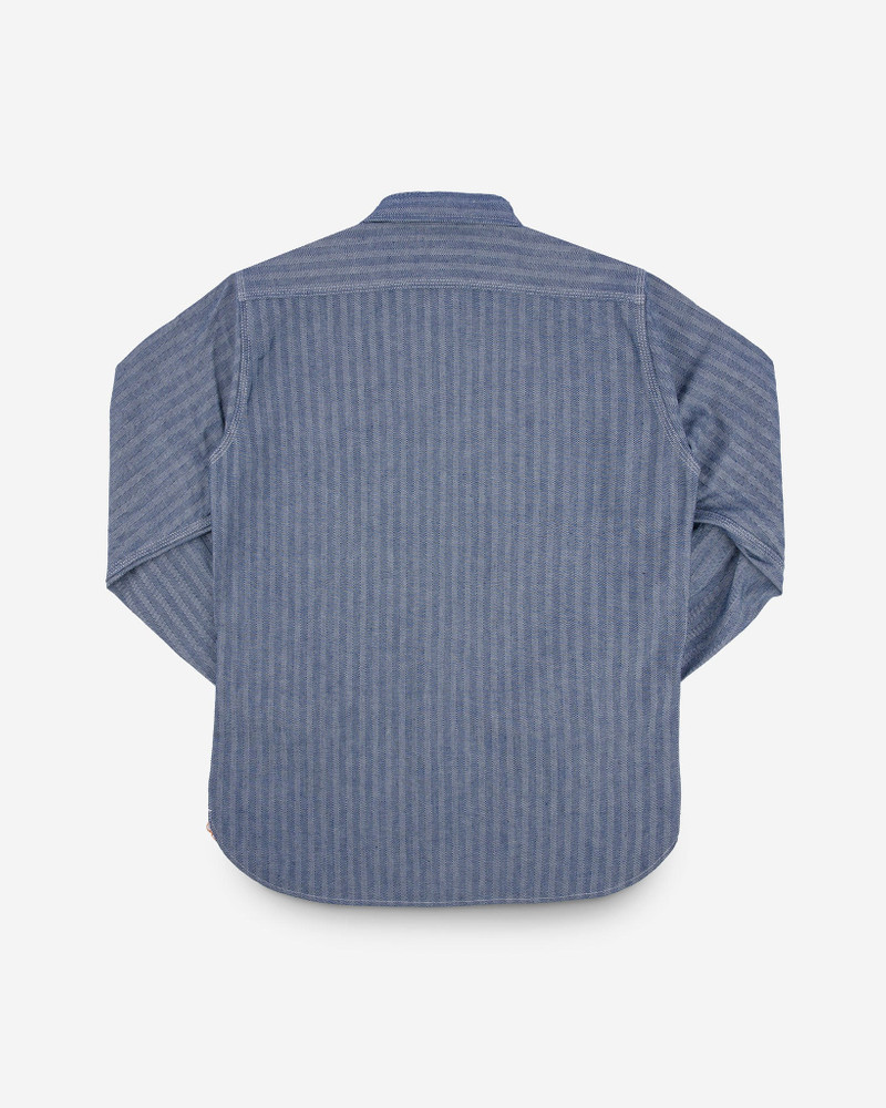 12OZ HERRINGBONE WORK SHIRT - INDIGO 5