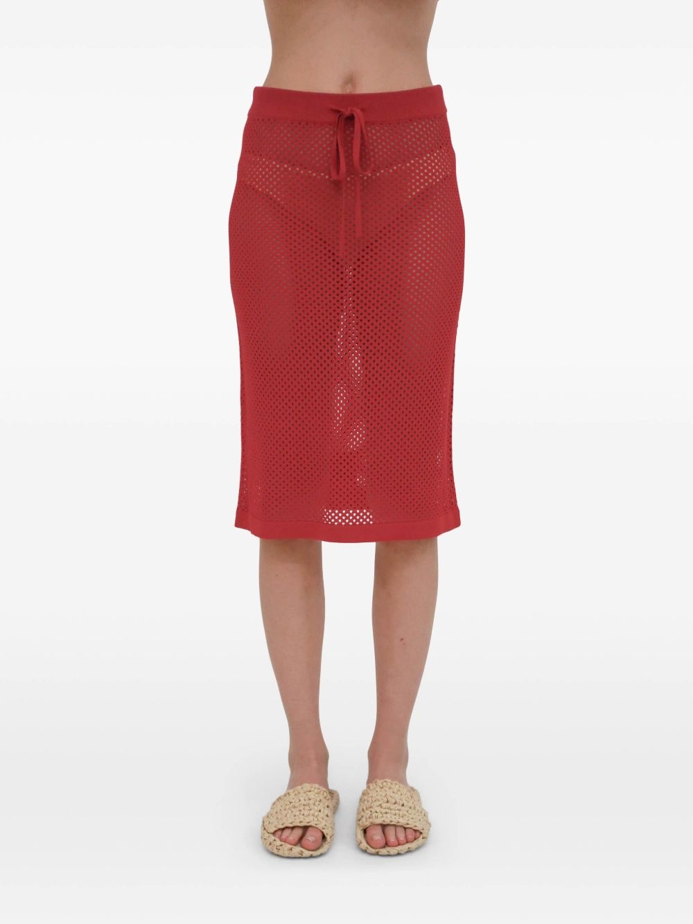 mesh midi skirt - 7