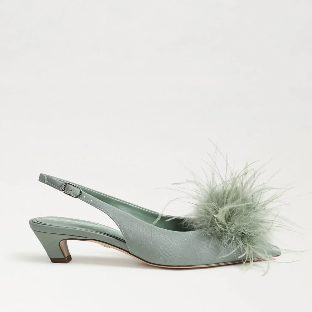 Finch Feather Slingback Pump - 1